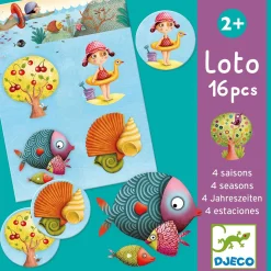 DJECO Lotto 4 Jahreszeiten*Kinder Lernspielzeug|Spielzeug Ab 2 Jahre