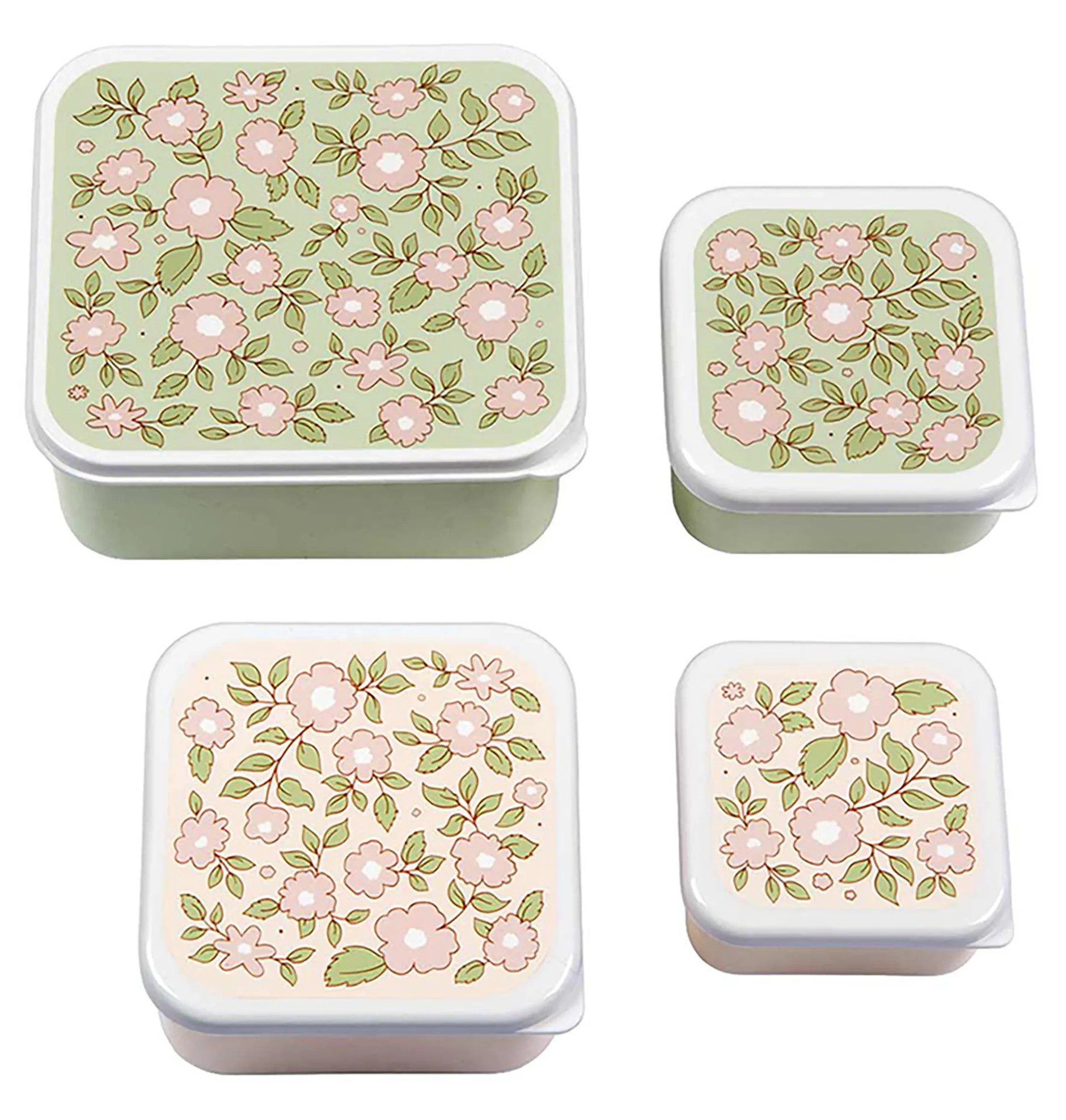 Lovely Company Luchbox 4er-Set Blumen* Nahrungsbehälter