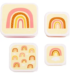 Lovely Company Luchbox 4er-Set Regenbogen* Nahrungsbehälter