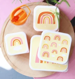 Lovely Company Luchbox 4er-Set Regenbogen* Nahrungsbehälter