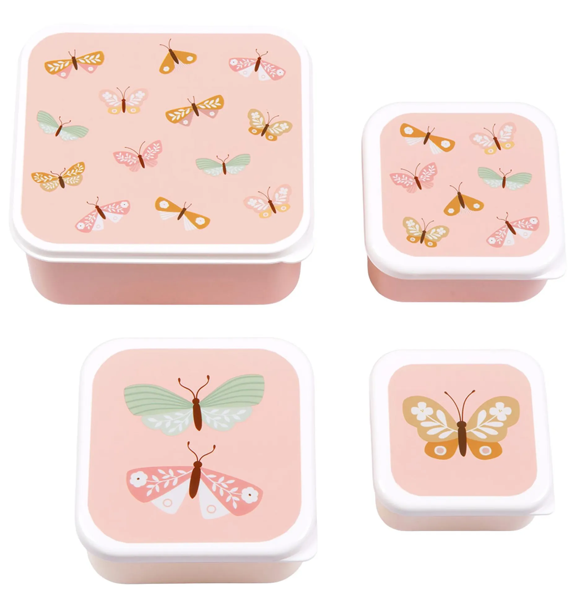 Lovely Company Luchbox 4er-Set Schmetterlinge* Nahrungsbehälter