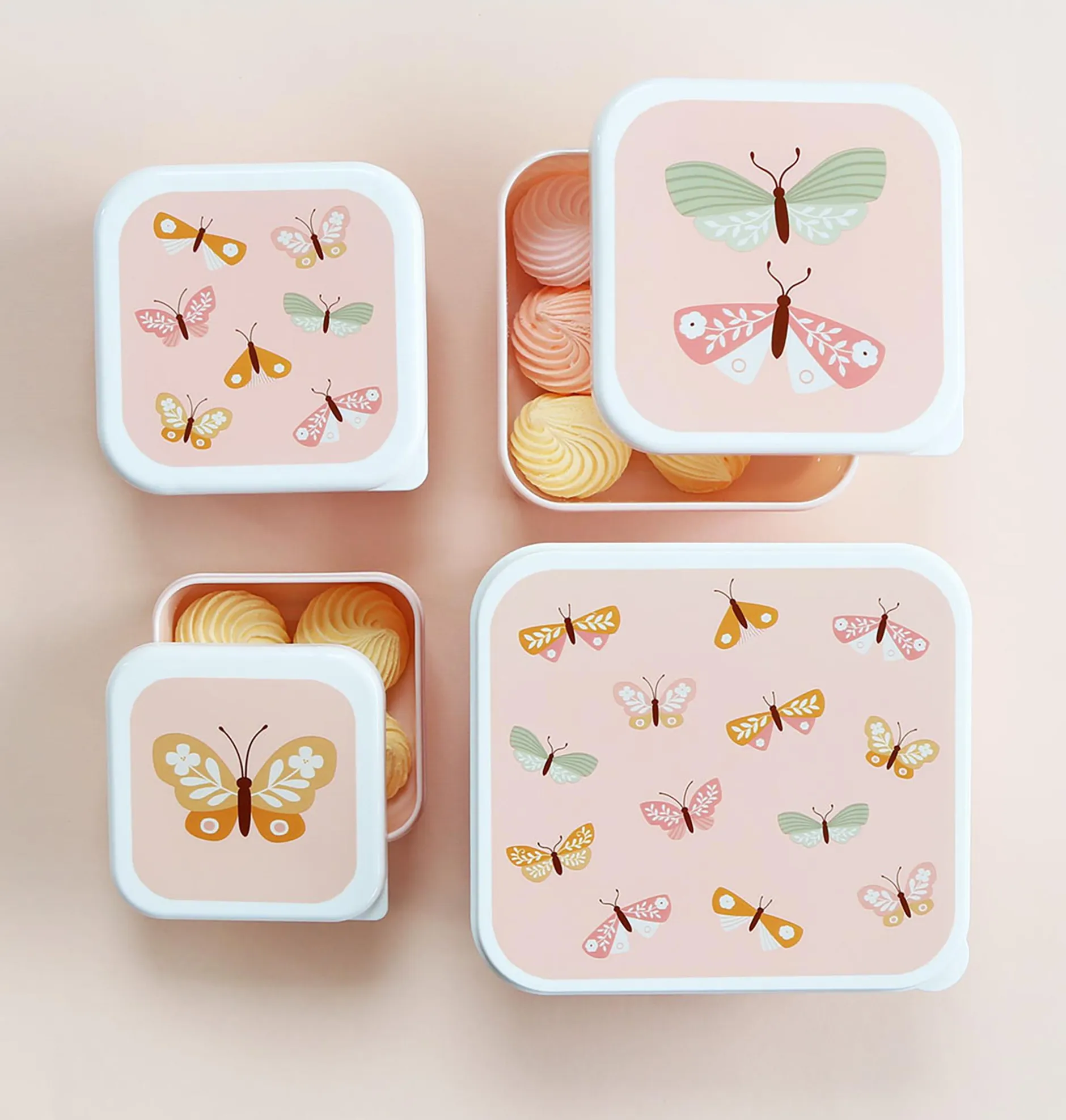Lovely Company Luchbox 4er-Set Schmetterlinge* Nahrungsbehälter