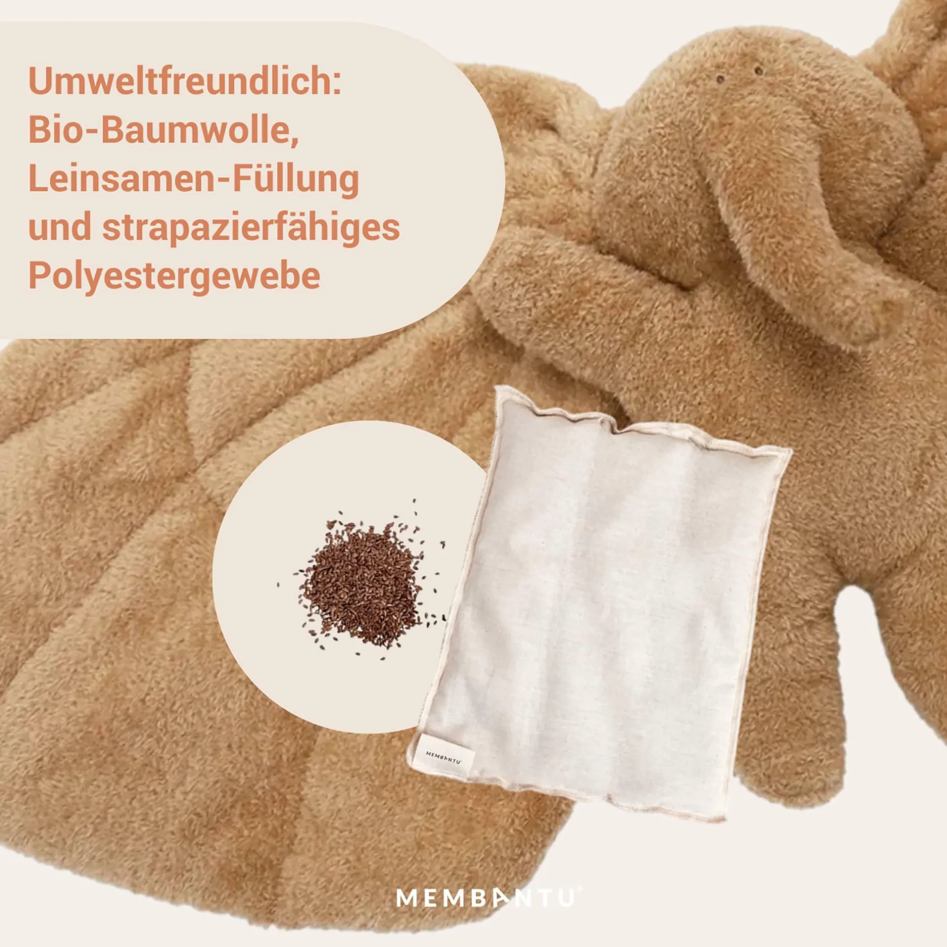 MEMBANTU Magma Kuscheltier mit Gewicht* Kuscheltiere