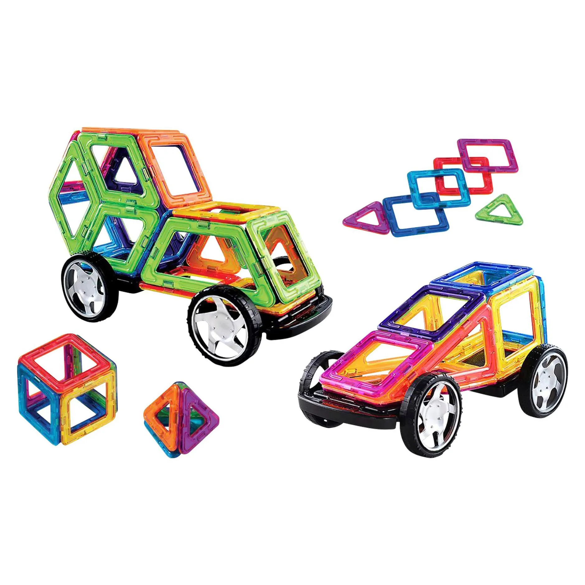 Creathek Magnet-Bauset mit Rädern*Kinder Lernspielzeug|Spielzeug Ab 3 Jahren