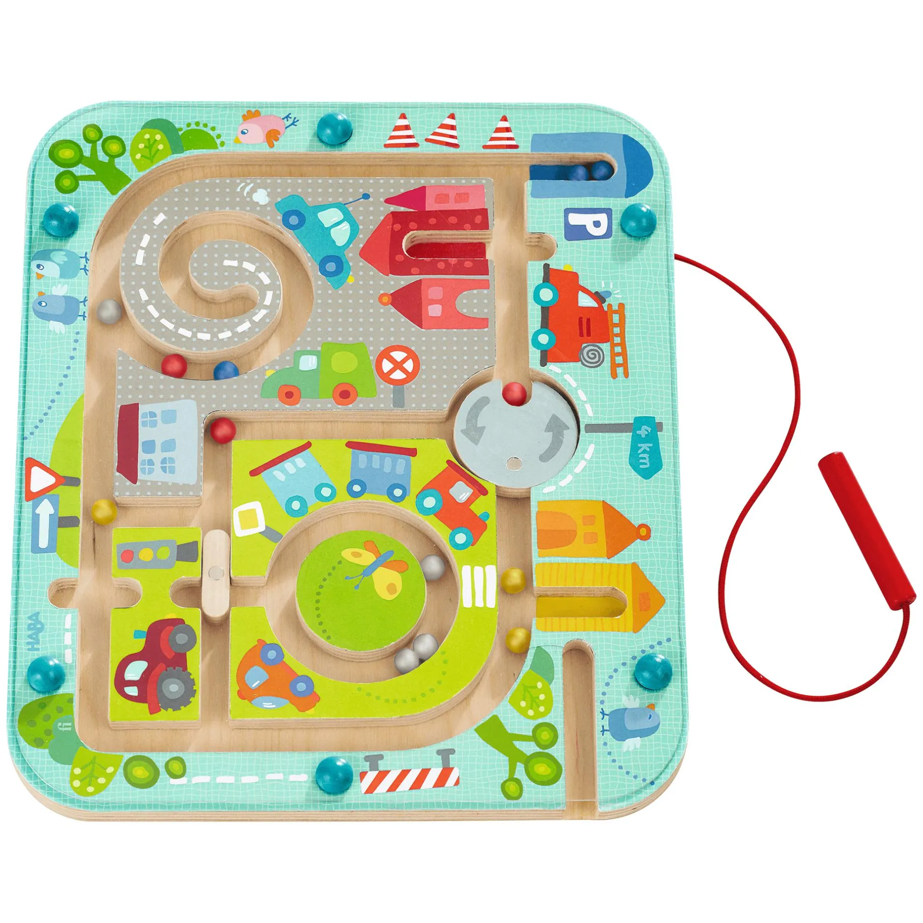 HABA Magnetspiel Stadtlabyrinth*Kinder Lernspielzeug