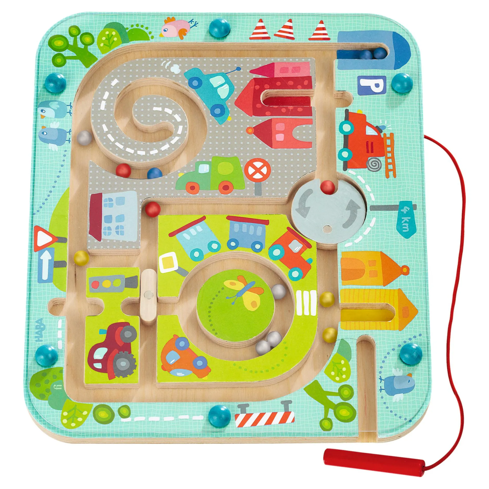 HABA Magnetspiel Stadtlabyrinth*Kinder Lernspielzeug