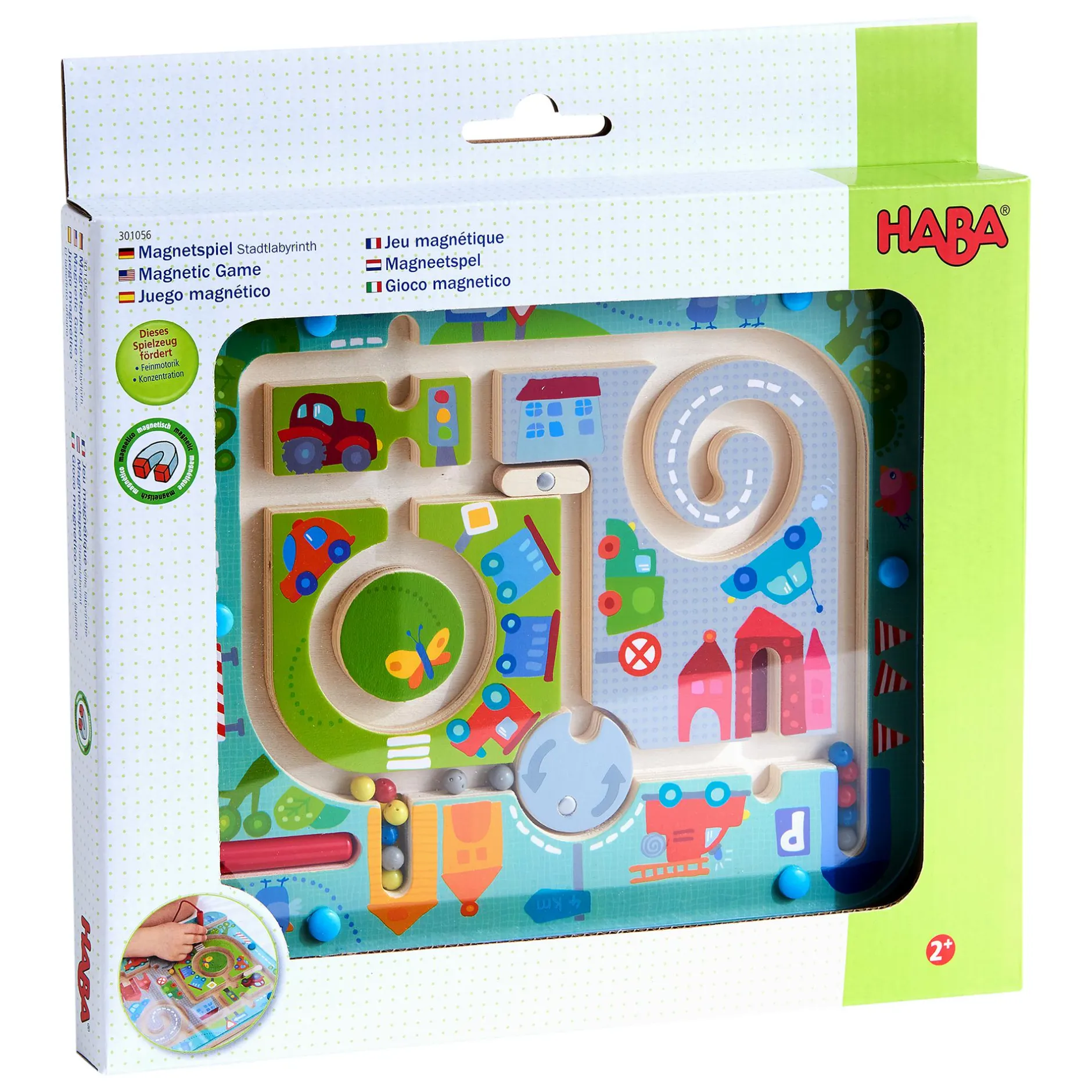 HABA Magnetspiel Stadtlabyrinth*Kinder Lernspielzeug