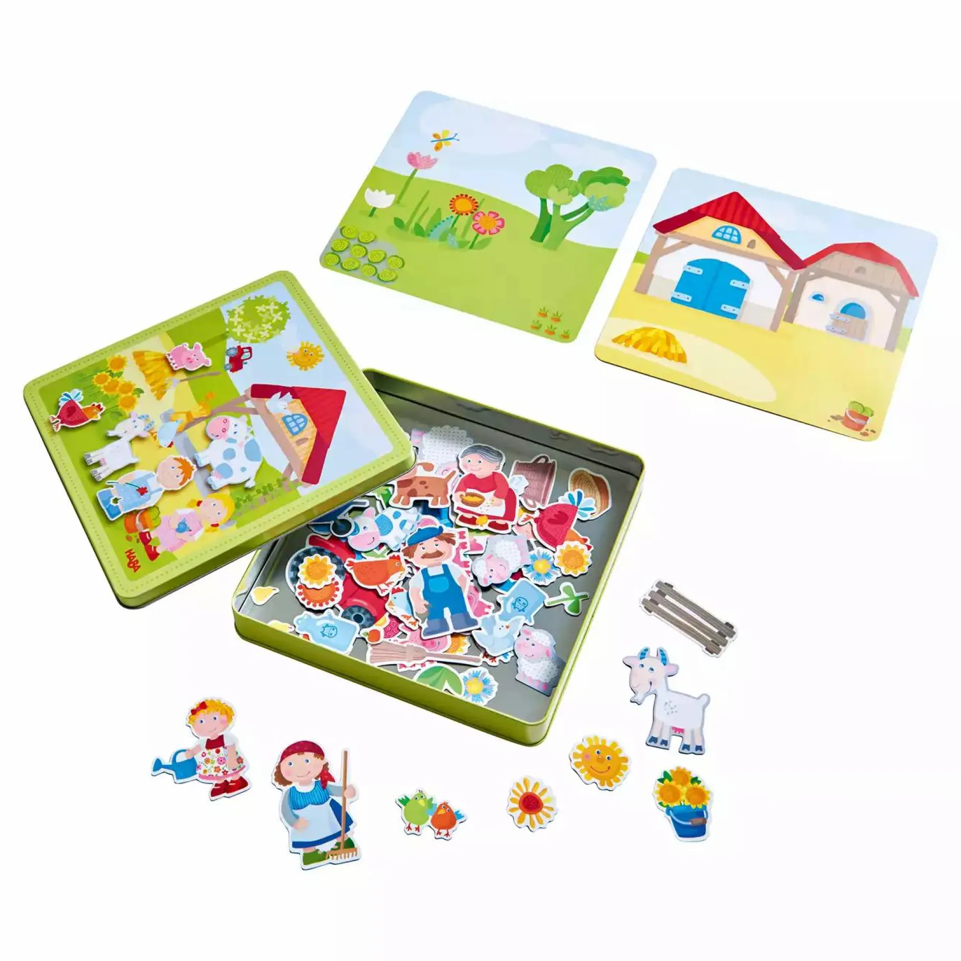 HABA Magnetspiel-Box Peters und Paulines Bauernhof*Kinder Lernspielzeug|Spielzeug Ab 3 Jahren