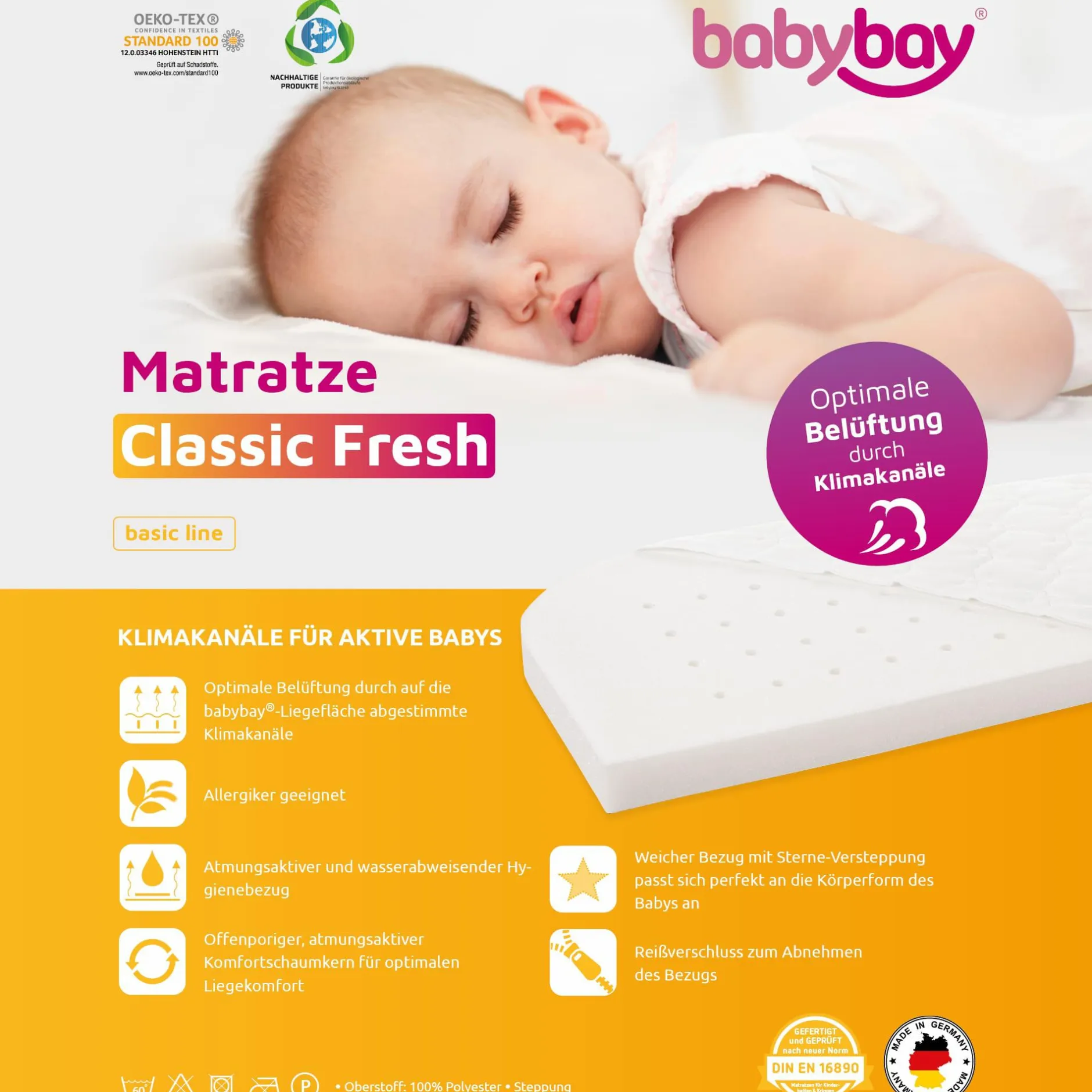 babybay Matratze Classic Fresh* Matratzen