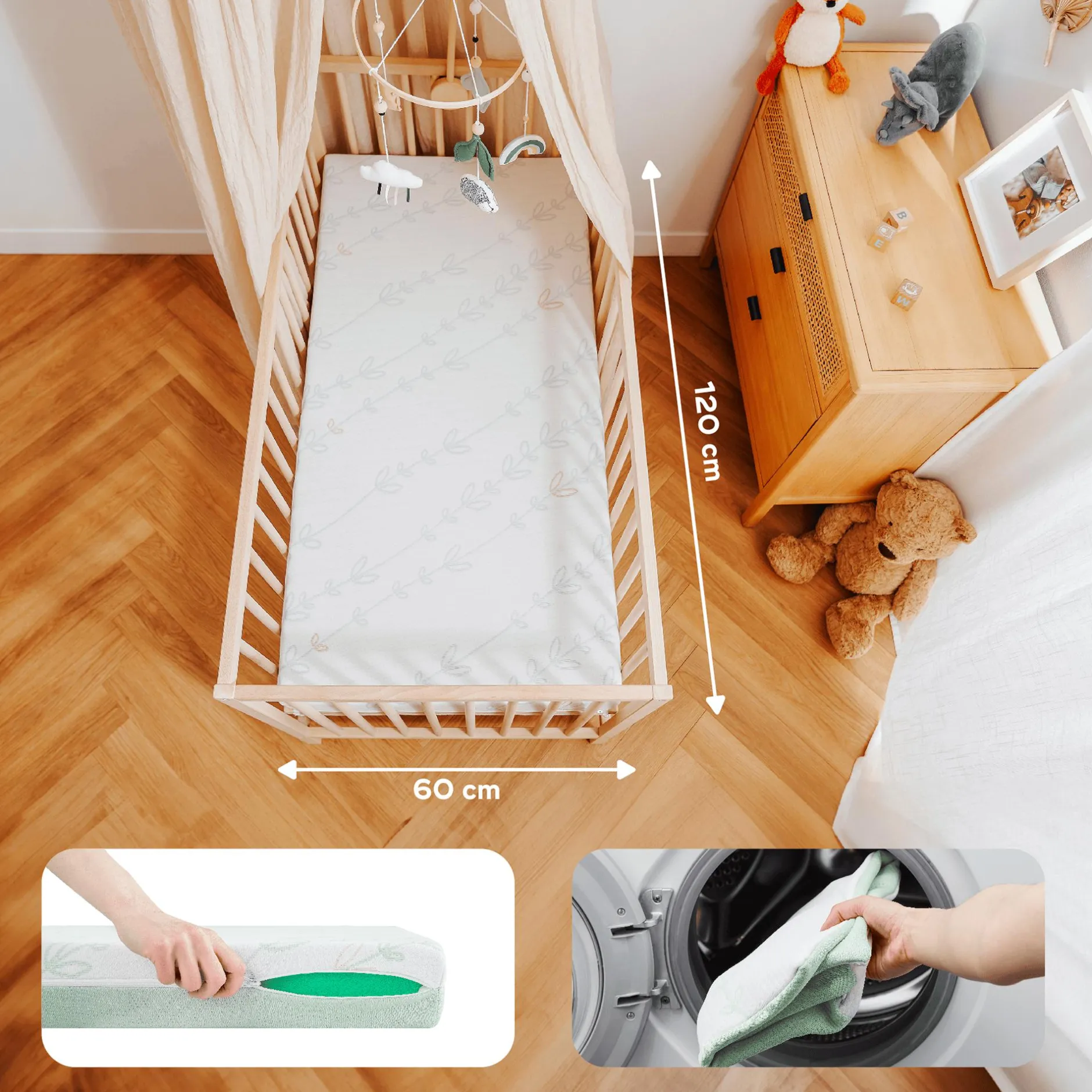 babymoov Matratze Cosy'Lite Antibakteriell 60 x 120 cm* Matratzen