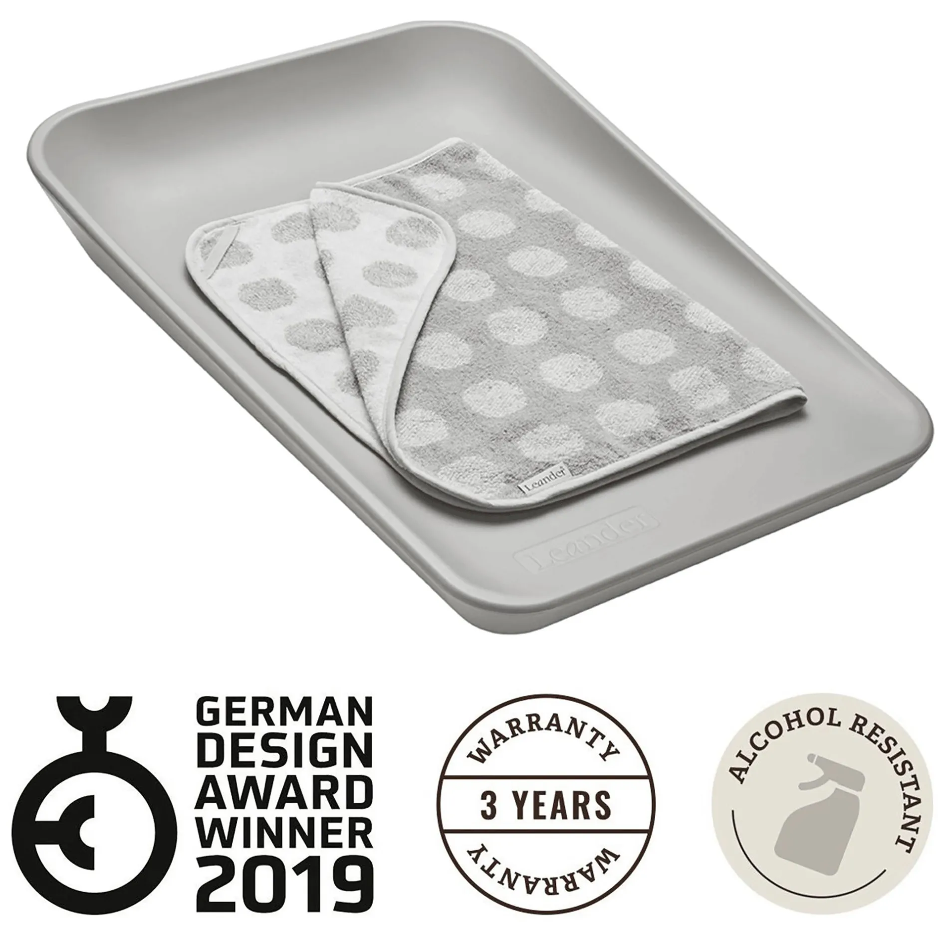 Leander Matty™ Wickelauflage Pearl Grey* Wickelauflagen|Wickelauflagen