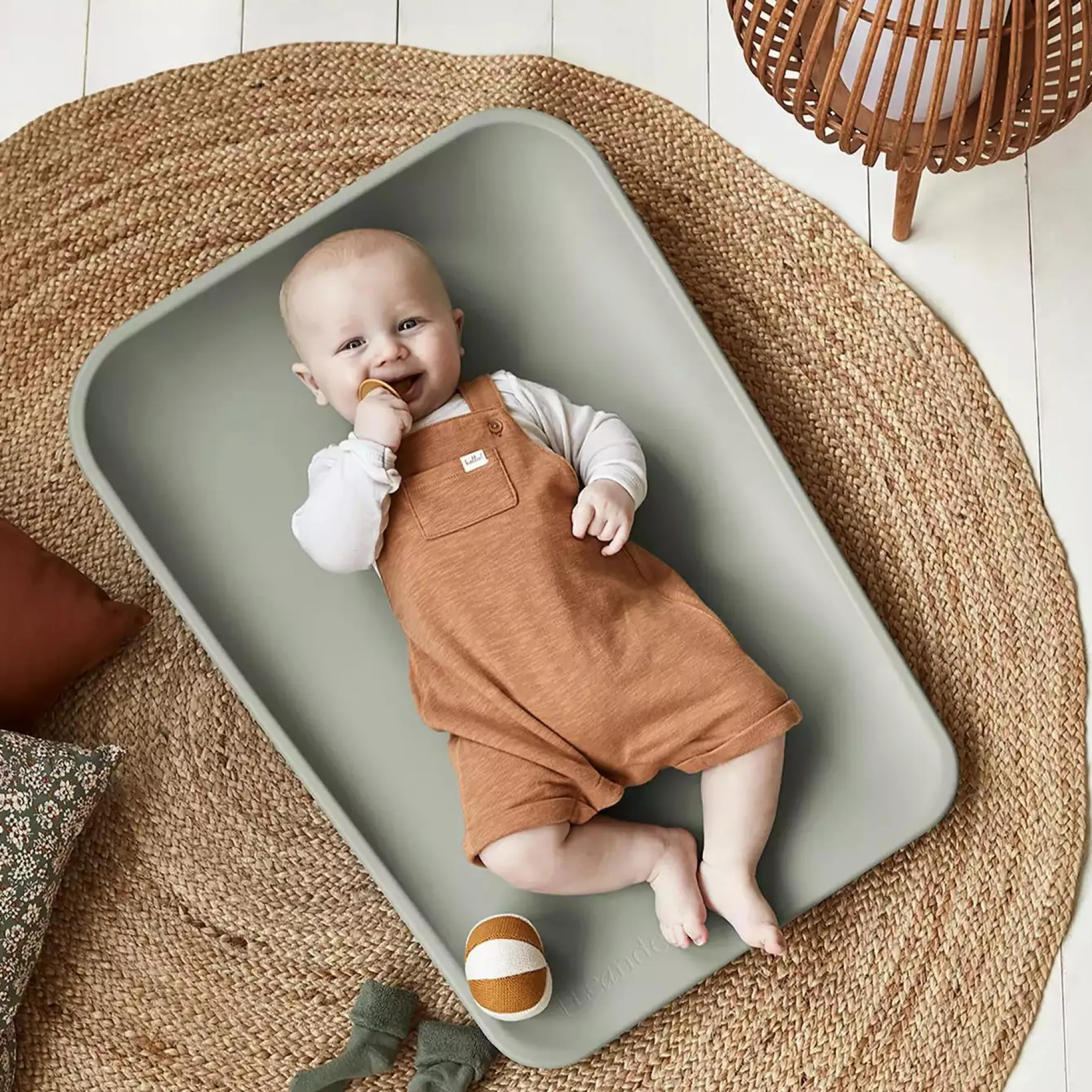 Leander Matty™ Wickelauflage Sage Green* Wickelauflagen|Wickelauflagen