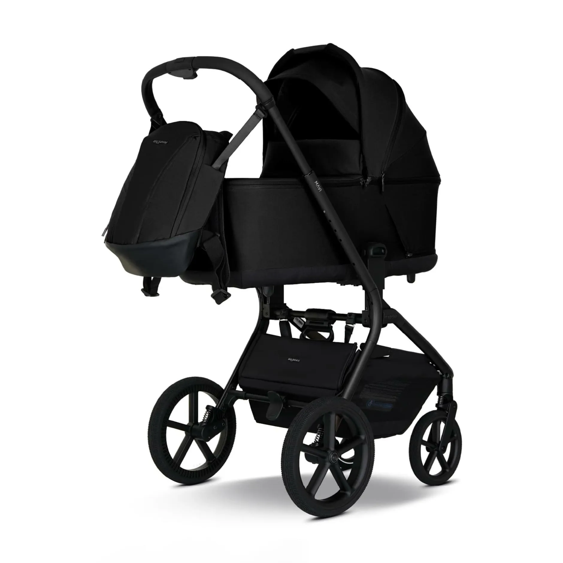 My junior Mavi 2in1 Pure Black*Kinder Kombi-Kinderwagen