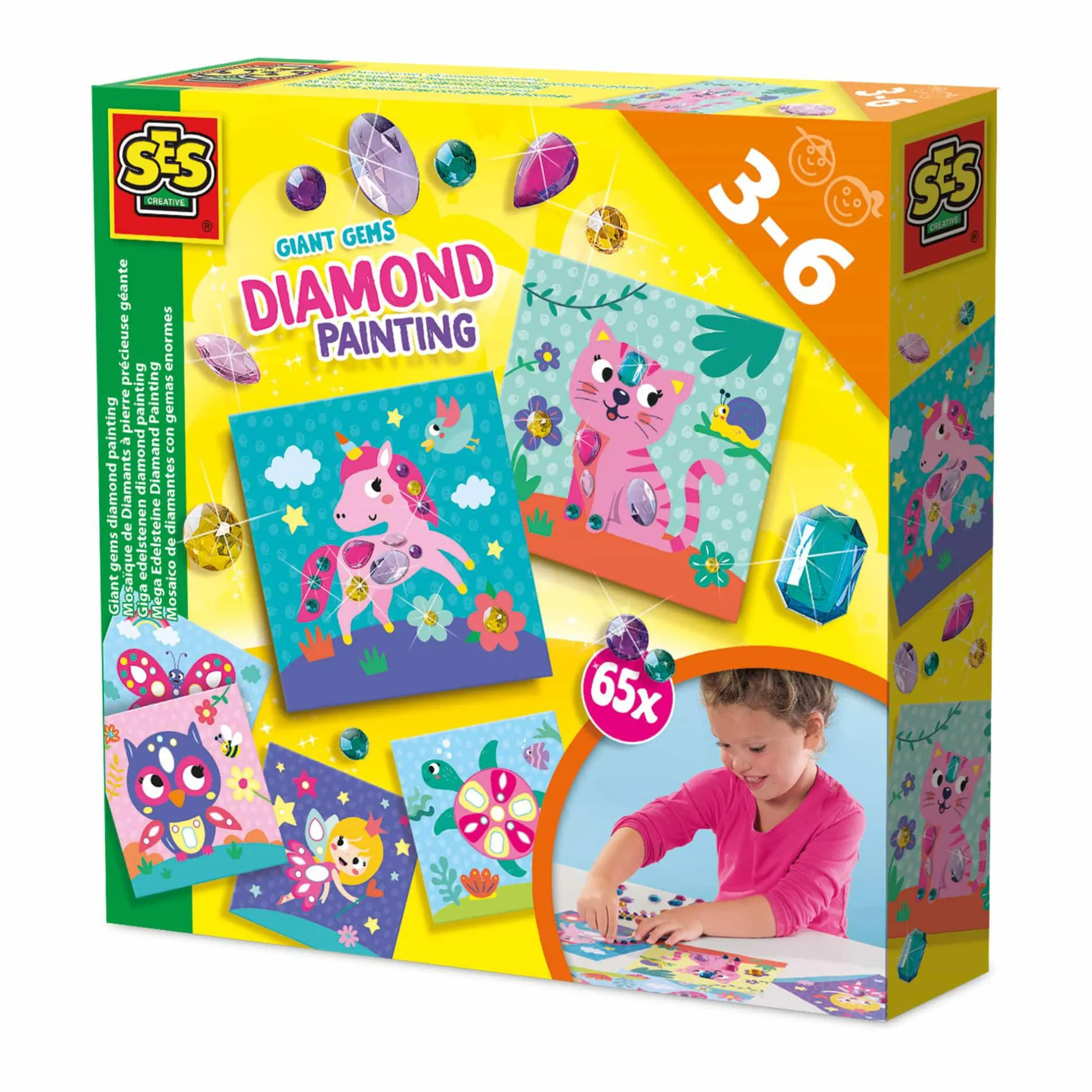 SES CREATIVE Mega Edelsteine Diamond Painting*Kinder Malen & Kneten