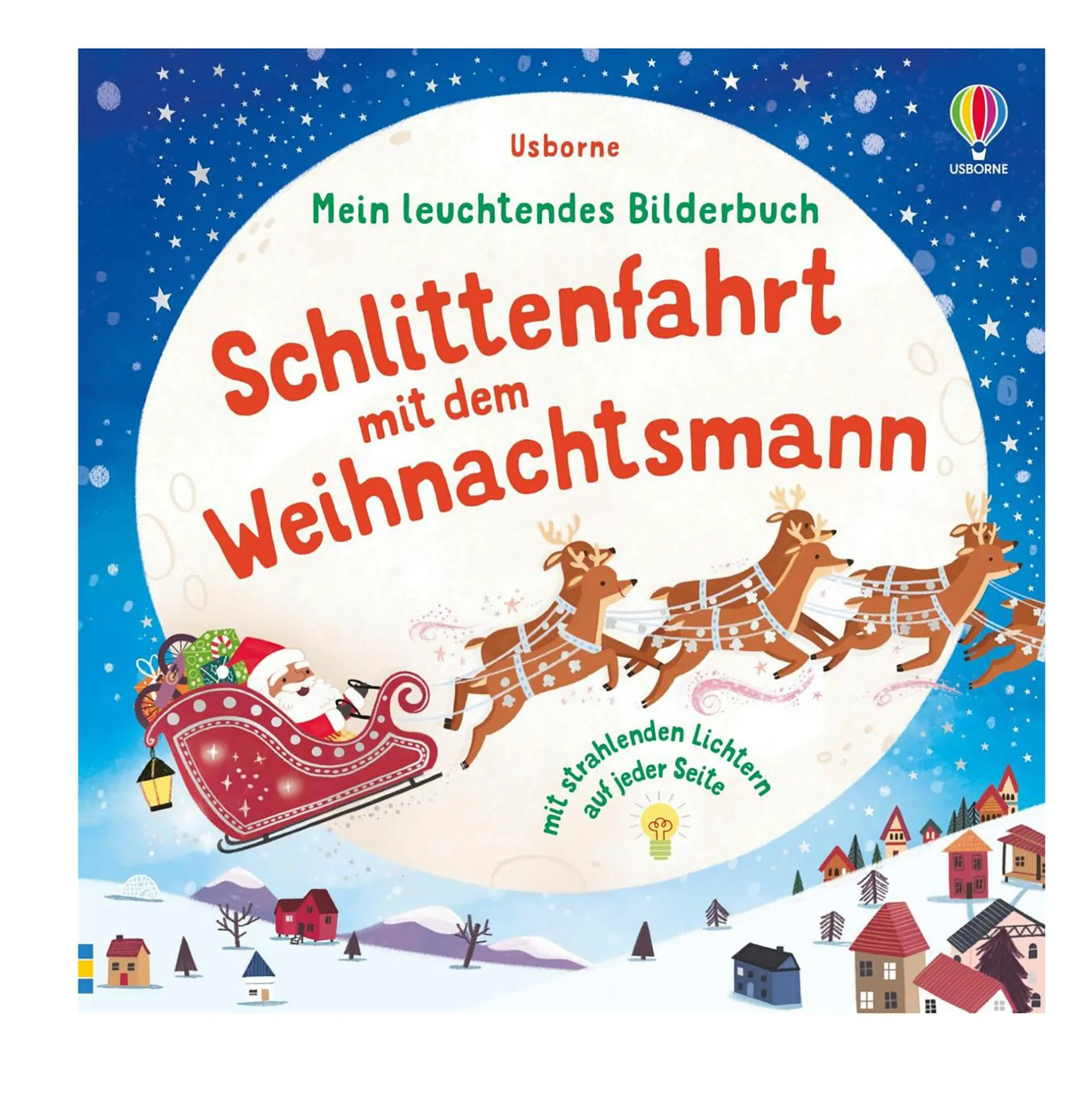 USBORNE Mein leuchtendes Bilderbuch: Schlittenfahrt mit dem Weihnachtsmann*Kinder Kinderbücher