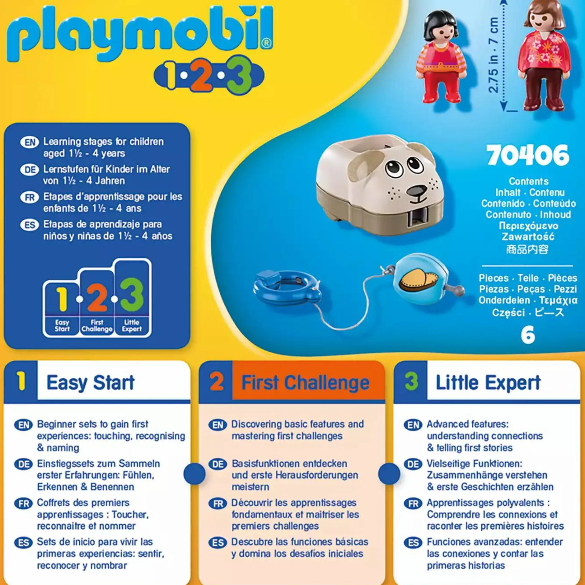playmobil Mein Schiebehund 70406*Kinder Konstruktionsspielzeug