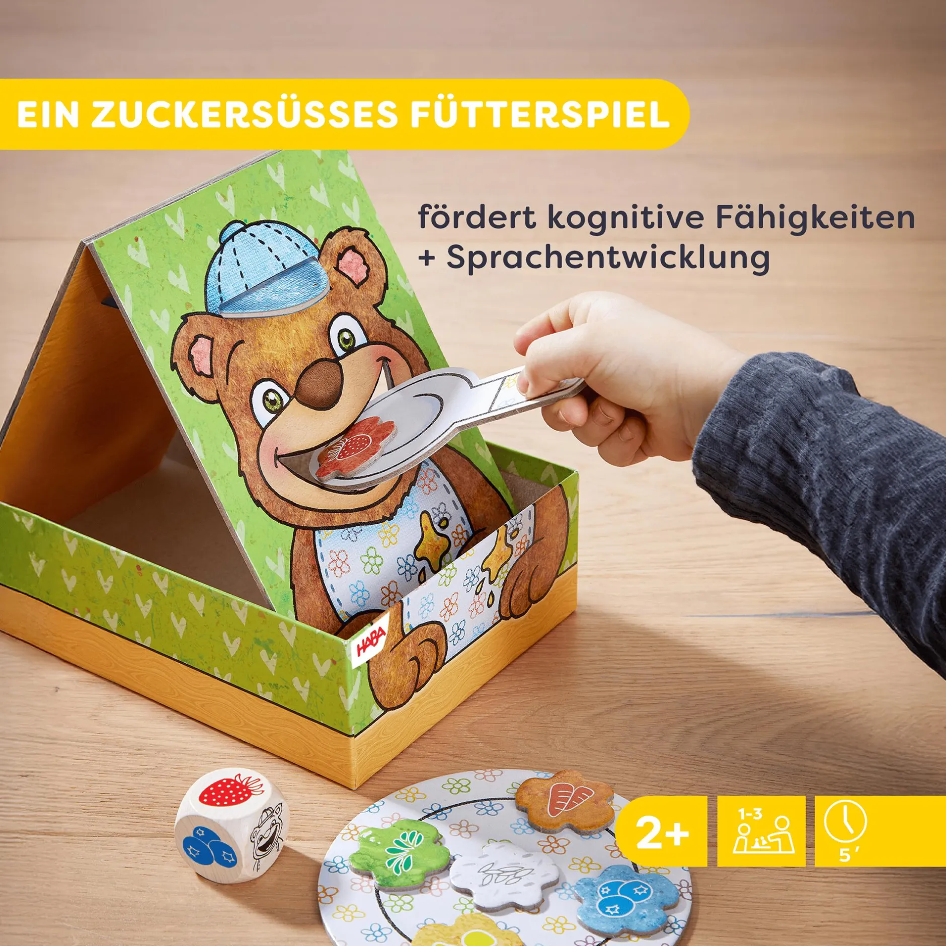 HABA Meine ersten Spiele – Bärenhunger*Kinder Lernspielzeug