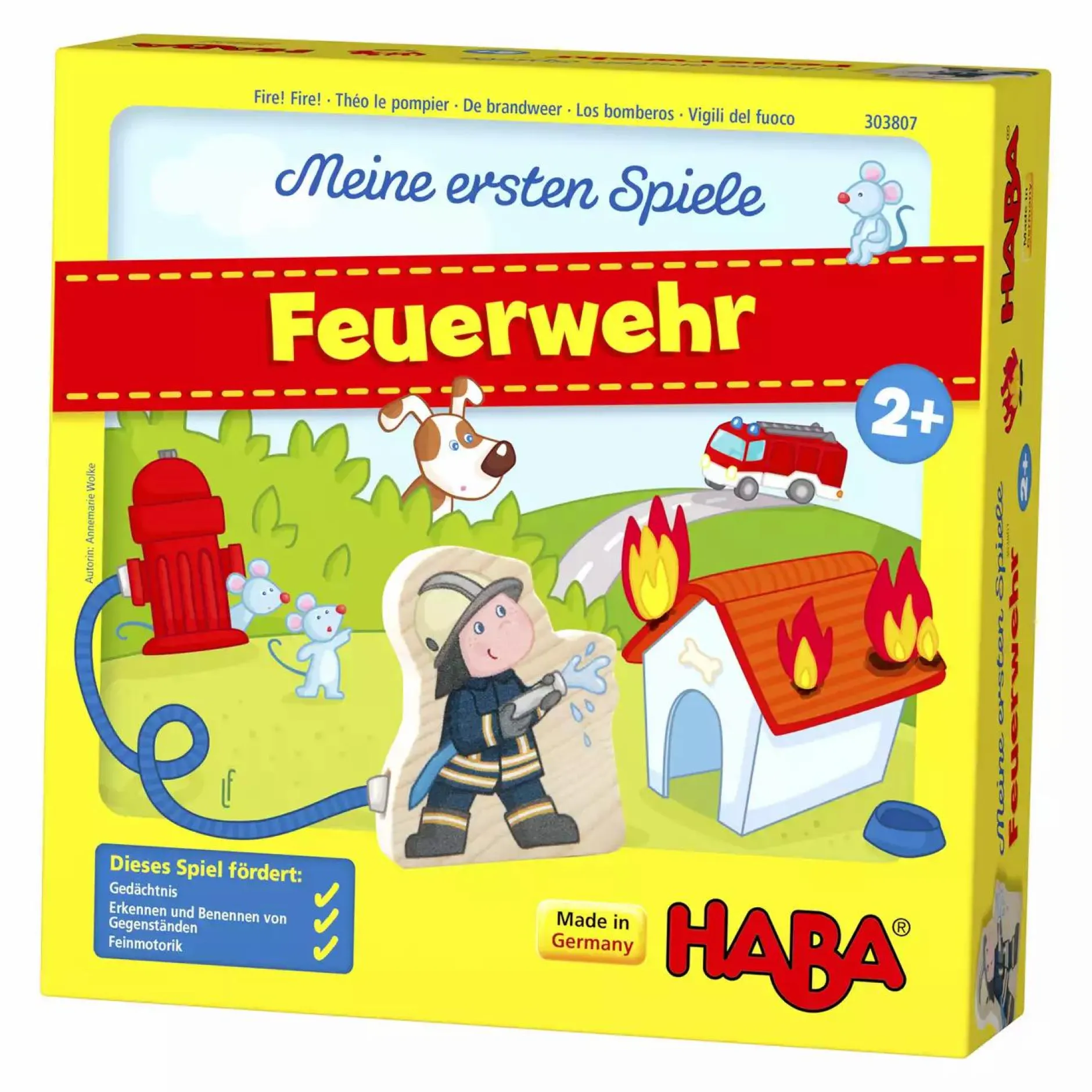 HABA Meine ersten Spiele - Feuerwehr*Kinder Lernspielzeug