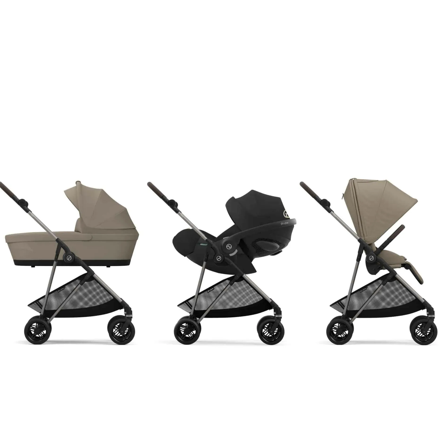cybex Melio Almond*Kinder Kombi-Kinderwagen