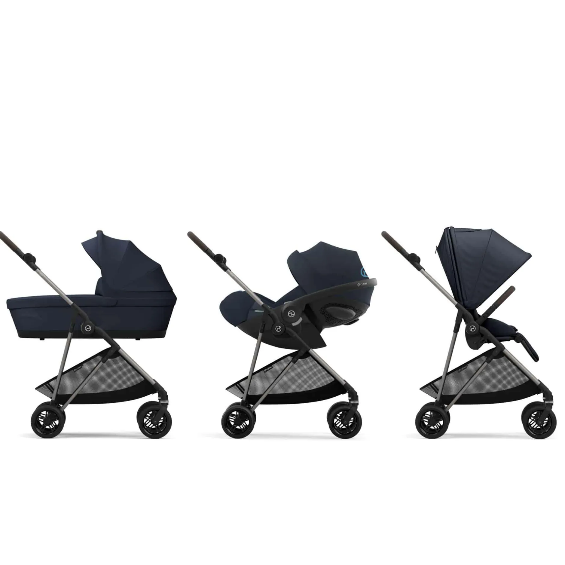 cybex Melio Dark Blue*Kinder Kombi-Kinderwagen