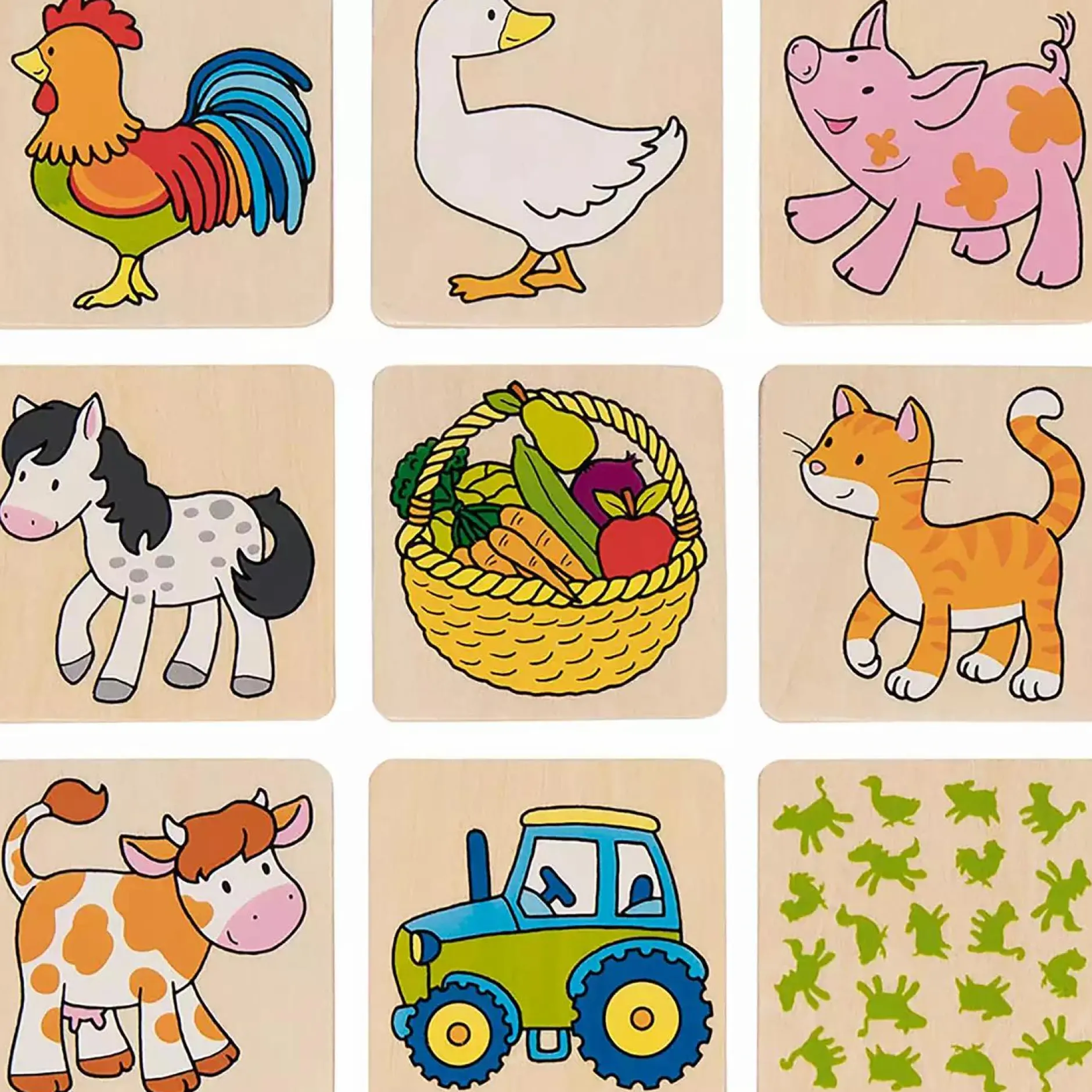 goki Memospiel Bauernhof*Kinder Lernspielzeug|Spielzeug Ab 3 Jahren