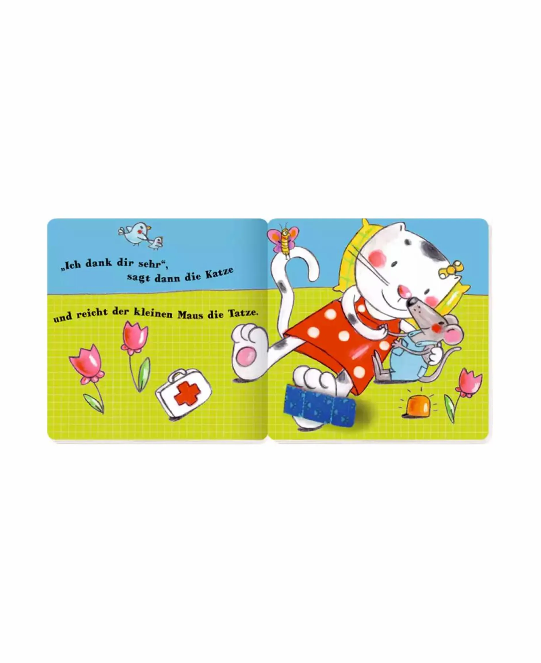 COPPENRATH Miau ruft AU - Mein Spielbuch mit Pflaster*Kinder Kinderbücher|Spielzeug Ab 2 Jahre