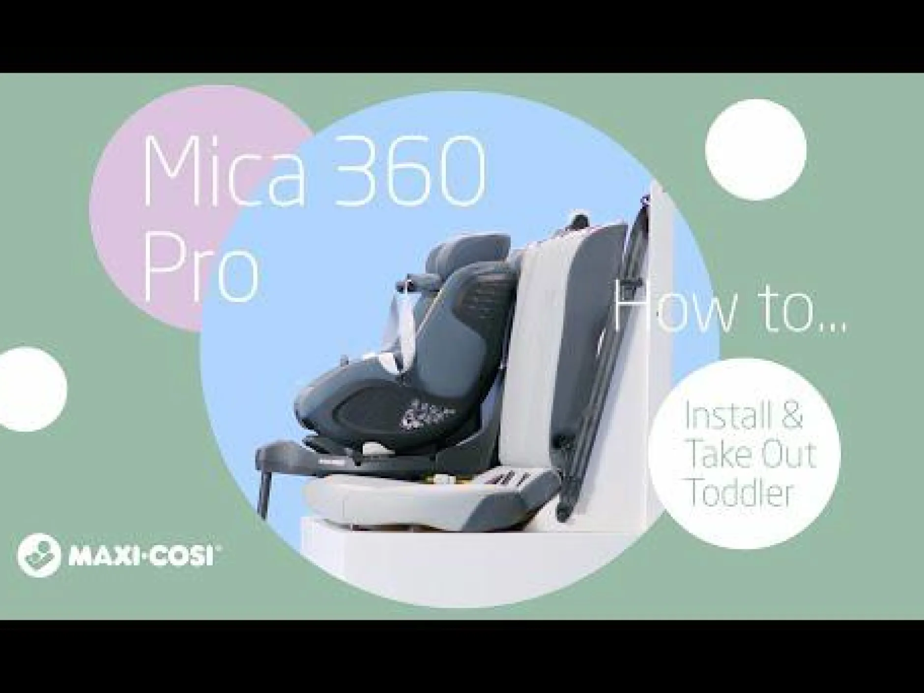 MAXI-COSI Mica 360 Pro Authentic Black*Kinder Reboarder 0-18 Kg, Gruppe 0+/1