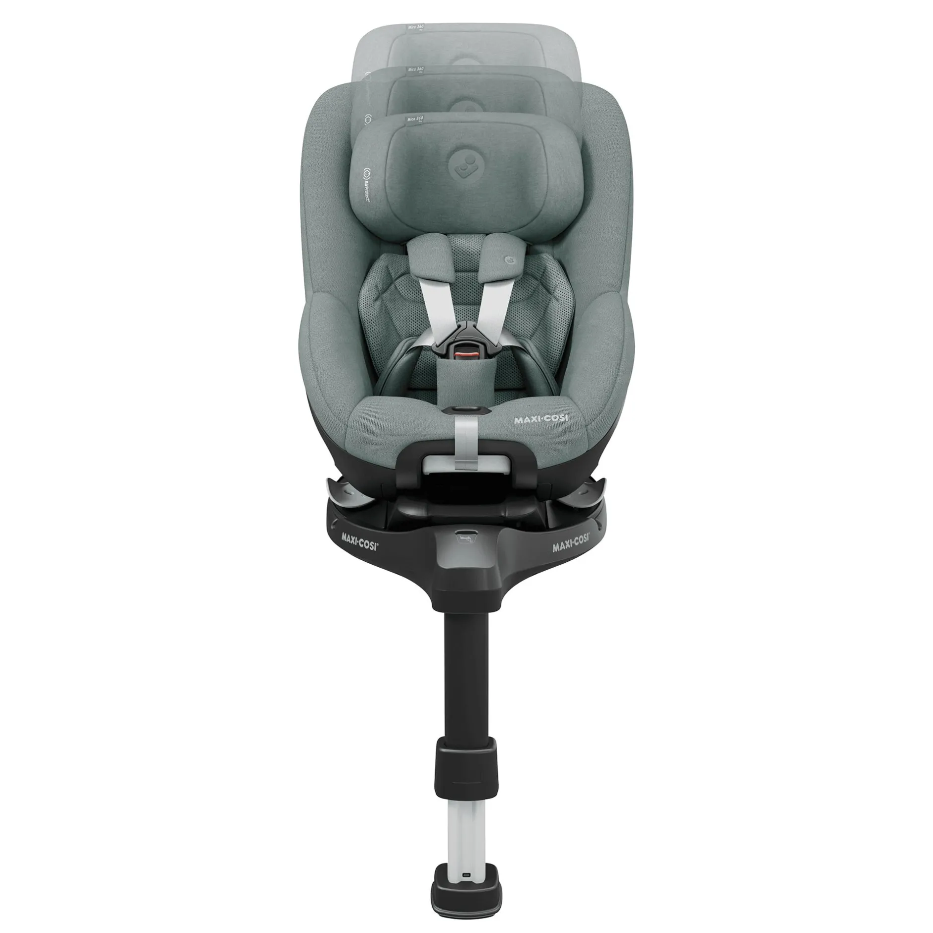 MAXI-COSI Mica 360 Pro Authentic Grey*Kinder Reboarder 0-18 Kg, Gruppe 0+/1