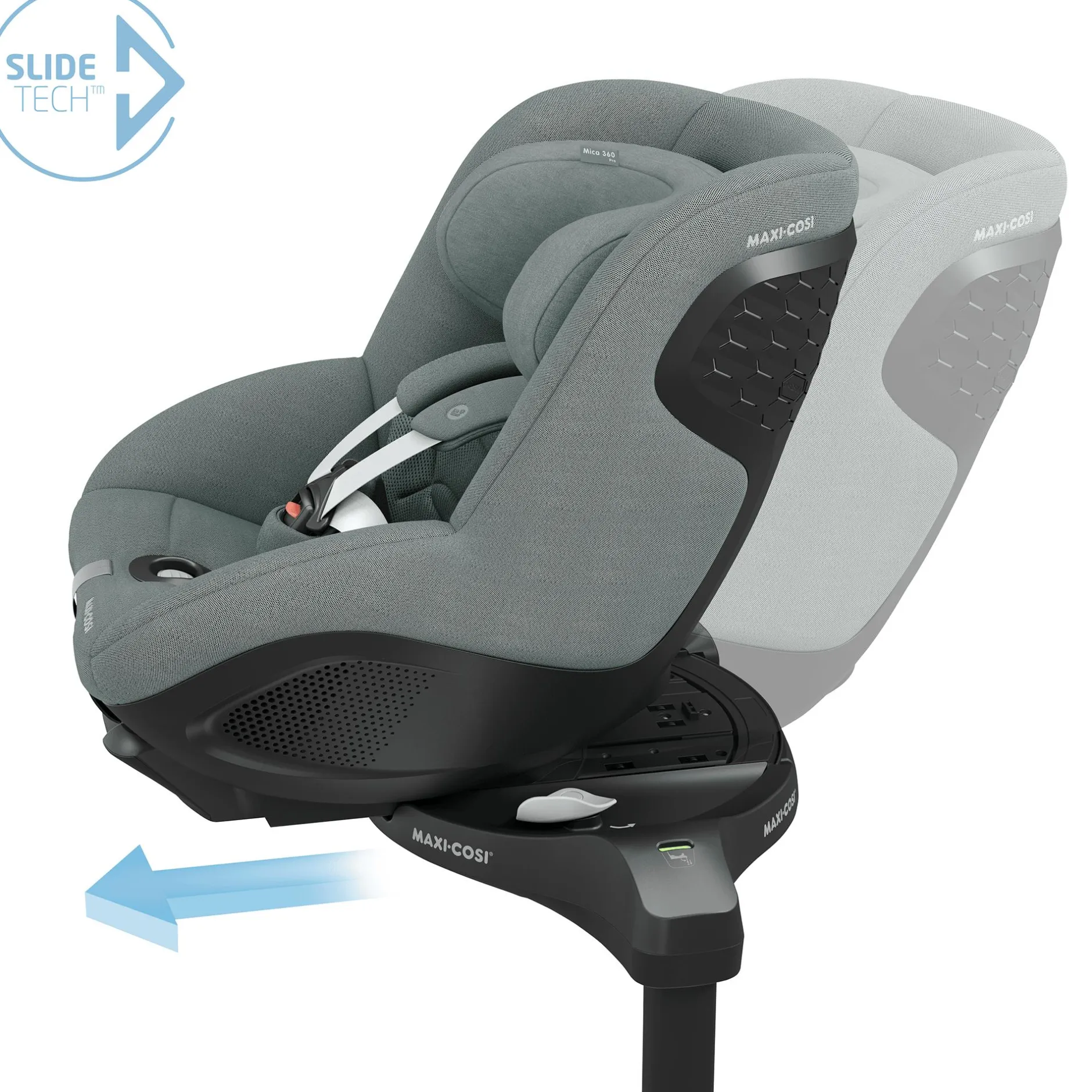 MAXI-COSI Mica 360 Pro Authentic Grey*Kinder Reboarder 0-18 Kg, Gruppe 0+/1