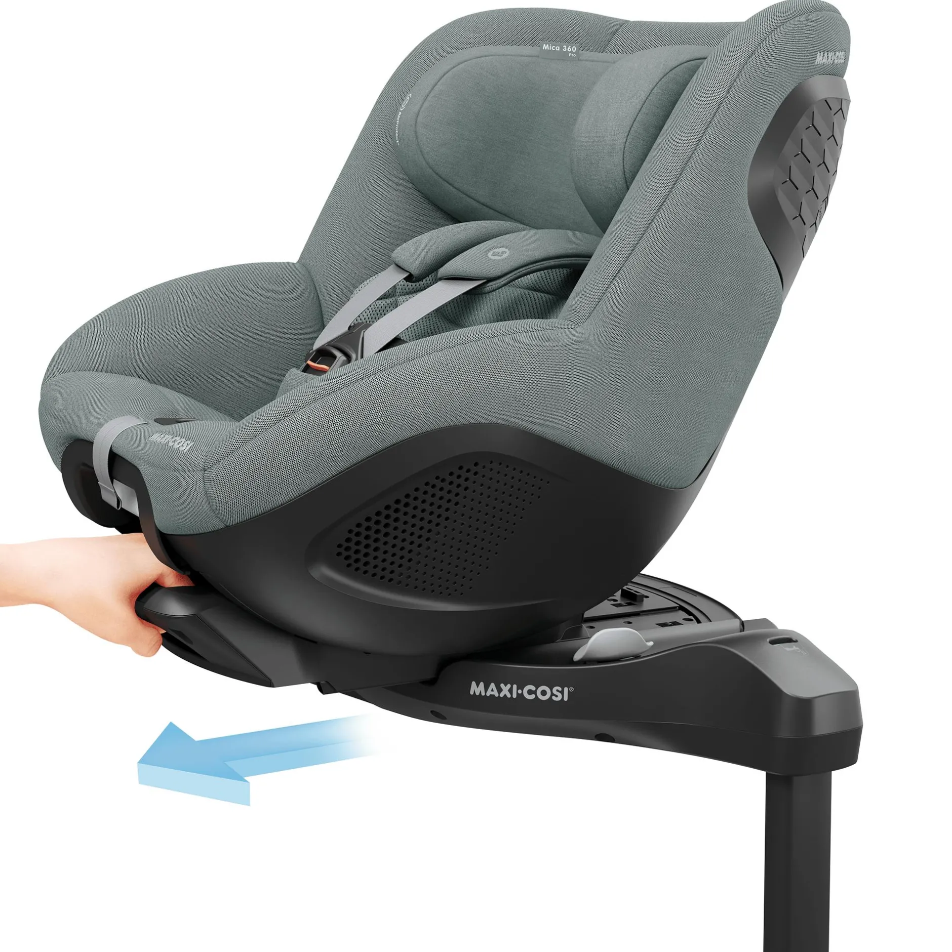 MAXI-COSI Mica 360 Pro Authentic Grey*Kinder Reboarder 0-18 Kg, Gruppe 0+/1