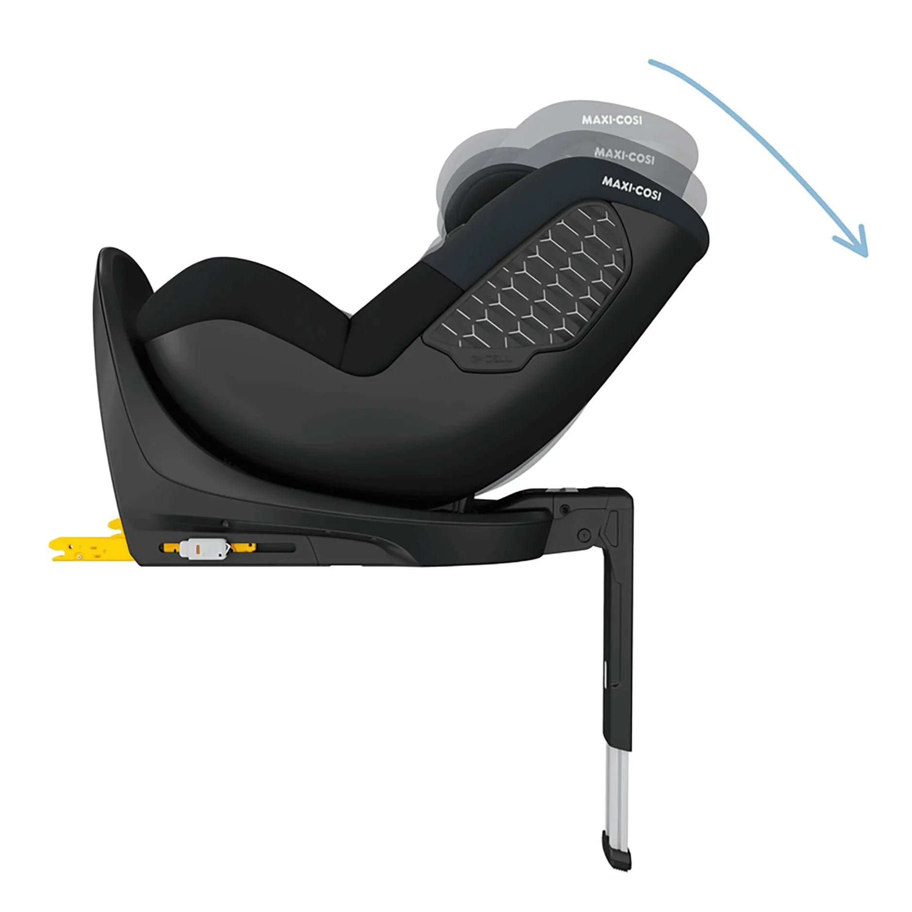 MAXI-COSI Mica 360 S Tonal Black*Kinder Reboarder 0-18 Kg, Gruppe 0+/1