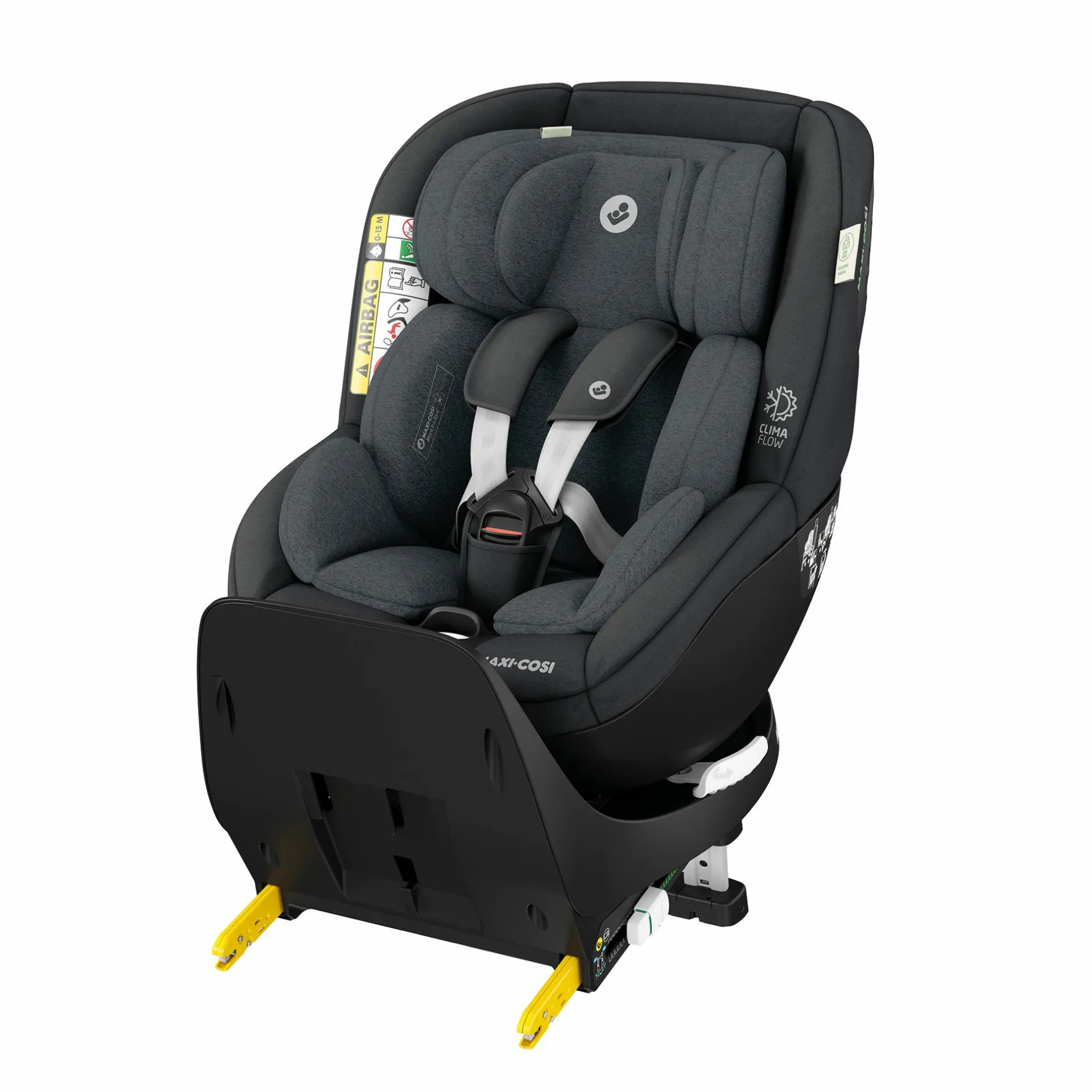 MAXI-COSI Mica Pro Eco i-Size Authentic Graphite*Kinder Kindersitze Isofix|Reboarder 0-18 Kg, Gruppe 0+/1