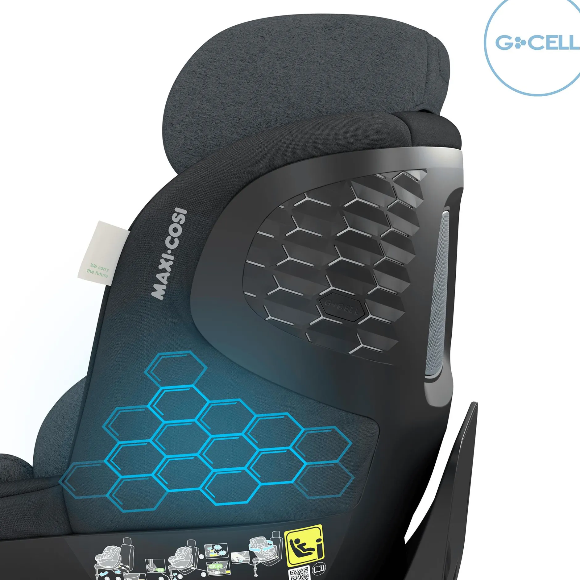 MAXI-COSI Mica Pro Eco i-Size Authentic Graphite*Kinder Kindersitze Isofix|Reboarder 0-18 Kg, Gruppe 0+/1