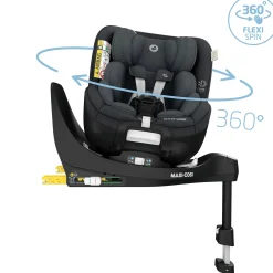 MAXI-COSI Mica Pro Eco i-Size Authentic Graphite*Kinder Kindersitze Isofix|Reboarder 0-18 Kg, Gruppe 0+/1