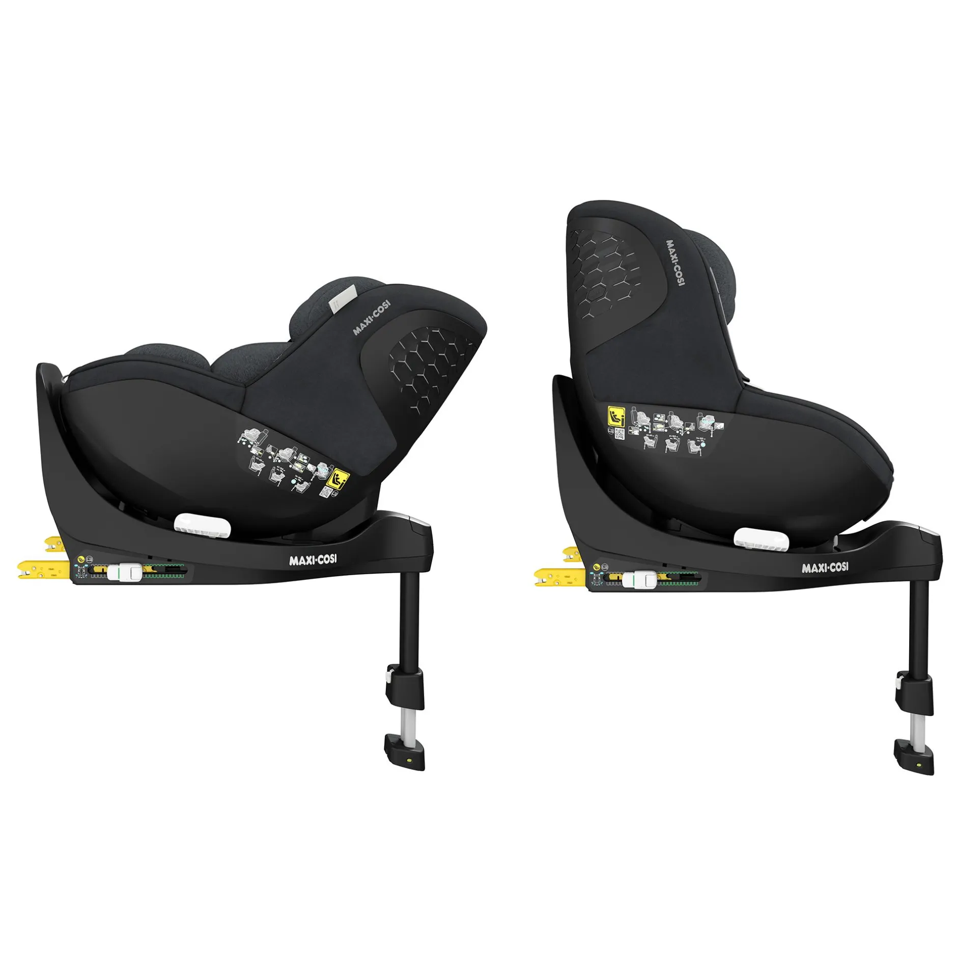 MAXI-COSI Mica Pro Eco i-Size Authentic Graphite*Kinder Kindersitze Isofix|Reboarder 0-18 Kg, Gruppe 0+/1