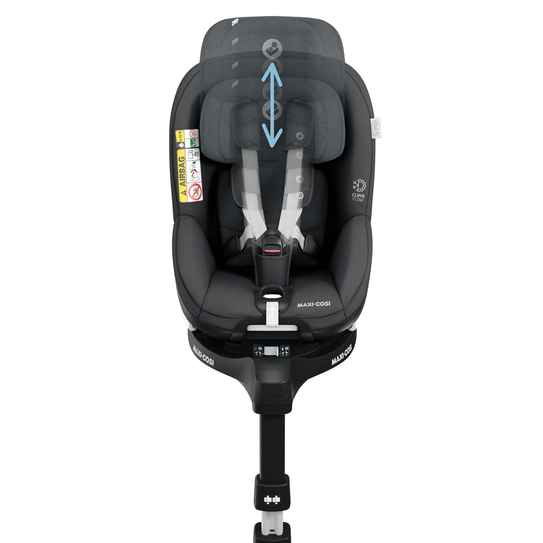 MAXI-COSI Mica Pro Eco i-Size Authentic Graphite*Kinder Kindersitze Isofix|Reboarder 0-18 Kg, Gruppe 0+/1