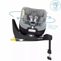 MAXI-COSI Mica Pro Eco i-Size Authentic Grey*Kinder Kindersitze Isofix|Reboarder 0-18 Kg, Gruppe 0+/1