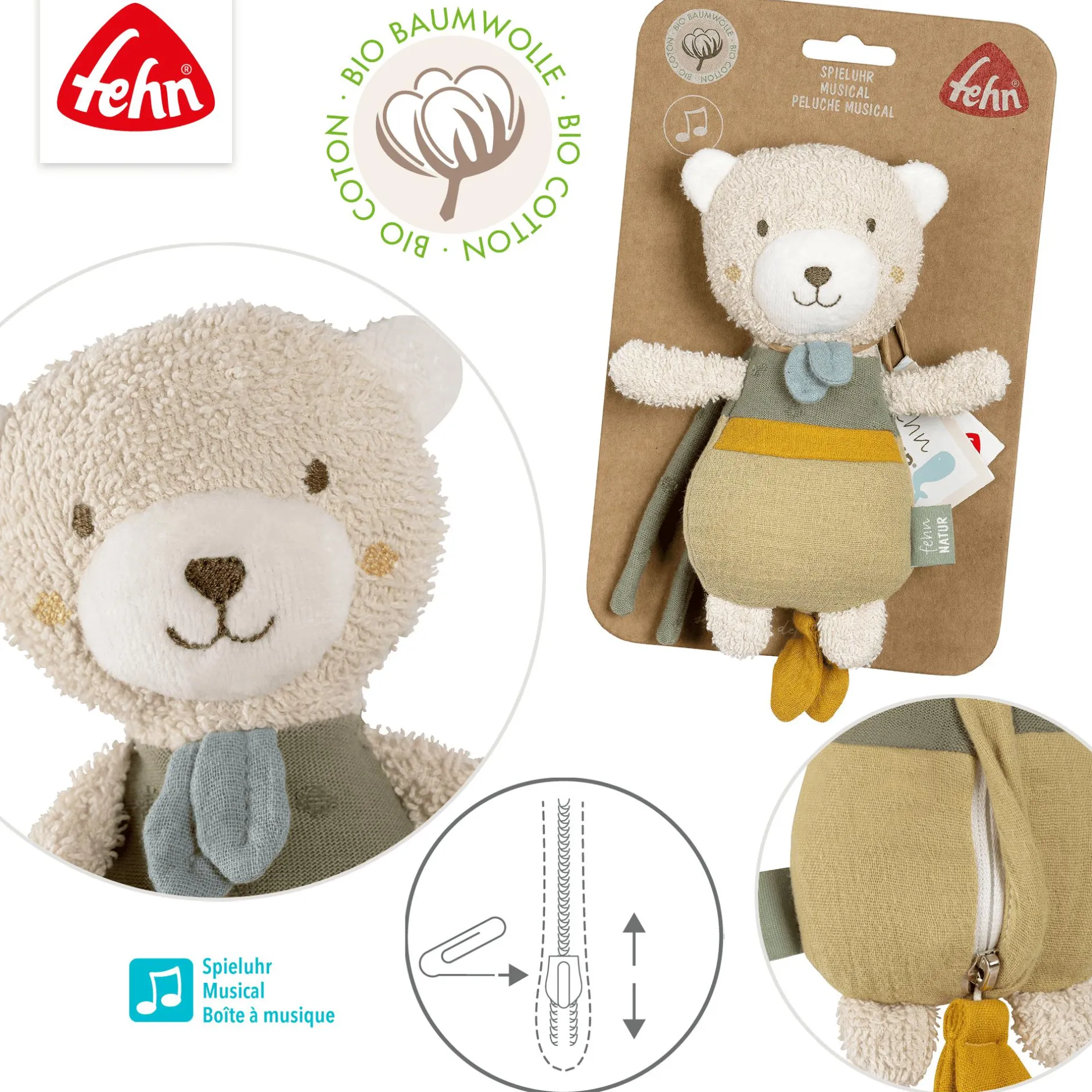 fehn Mini-Spieluhr Bär* Spieluhren