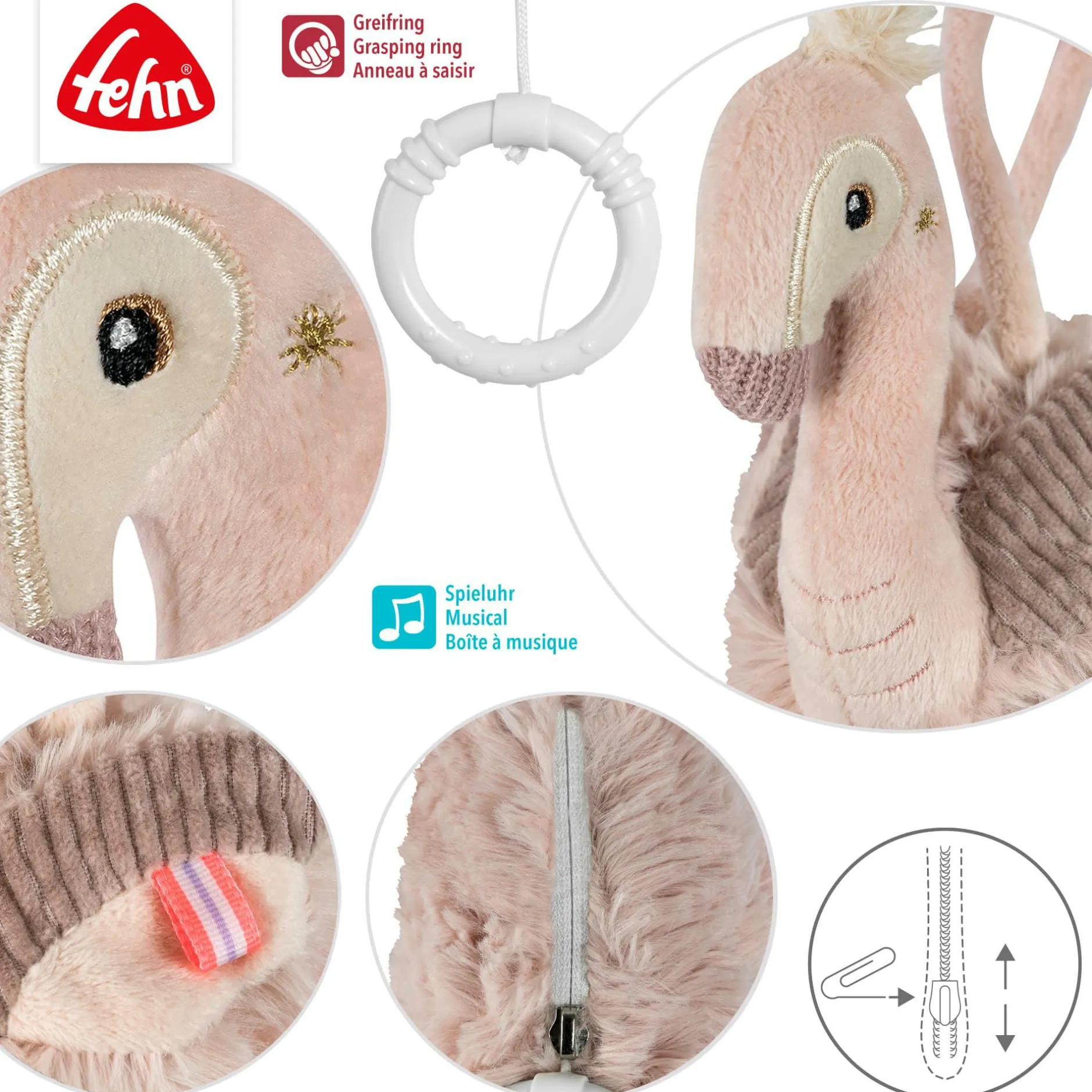 fehn Mini-Spieluhr Flamingo* Spieluhren