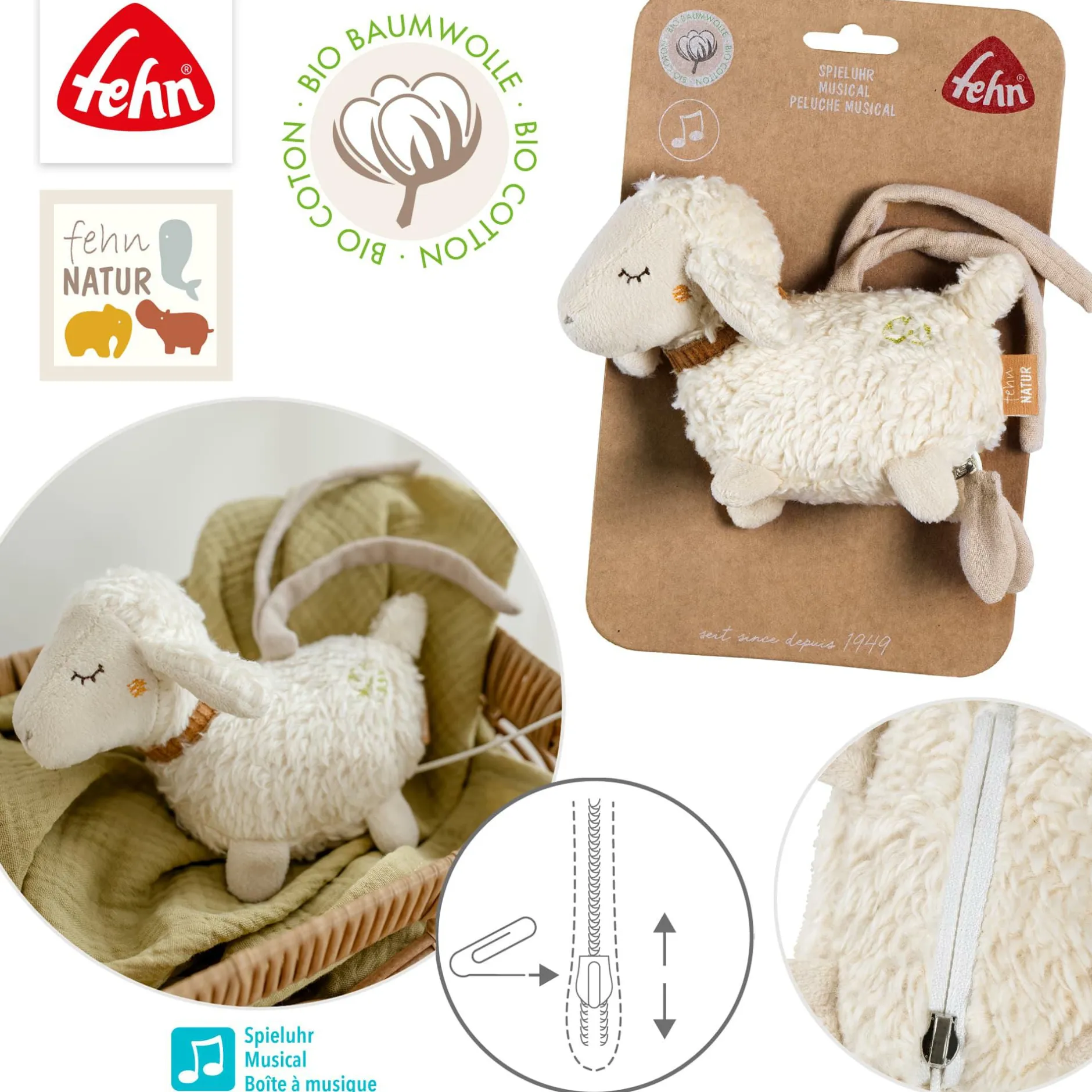 fehn Mini-Spieluhr Schaf* Spieluhren