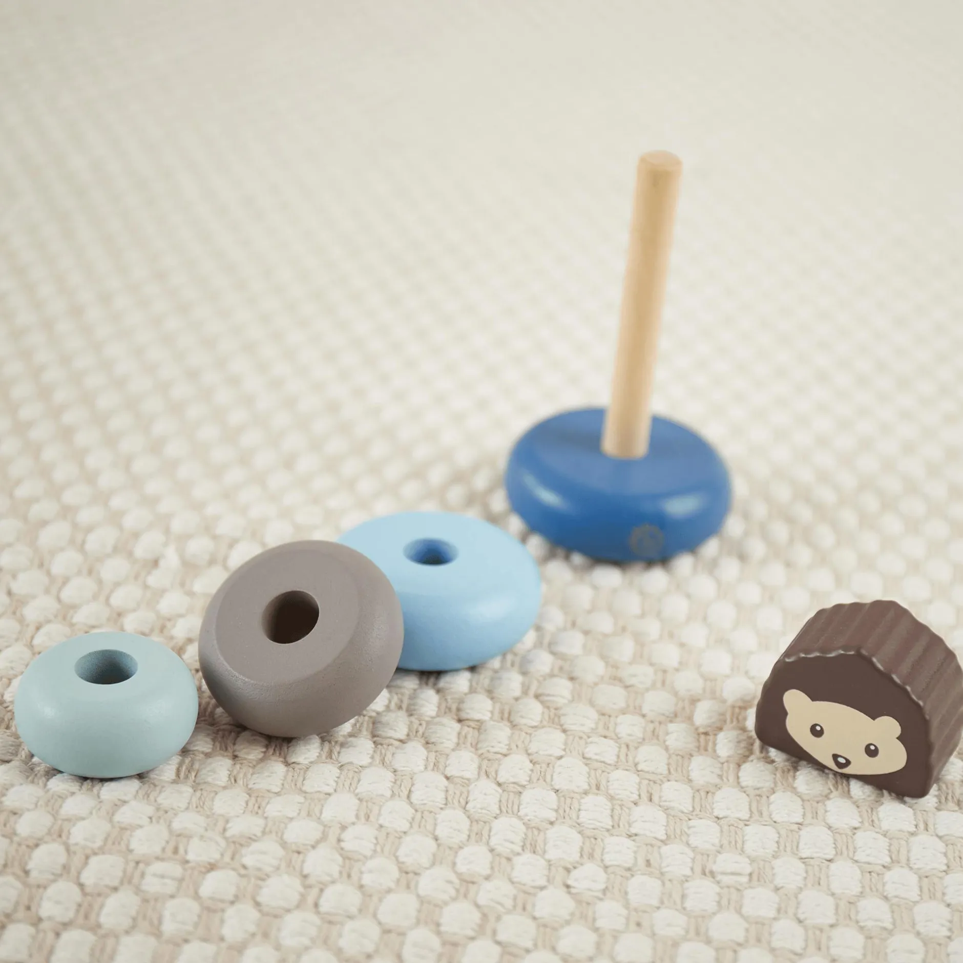 bieco Mini-Stapelturm Igel*Kinder Lernspielzeug|Holzspielzeug