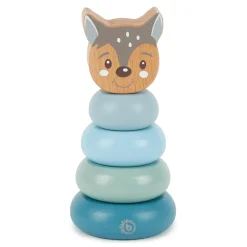 bieco Mini-Stapelturm Reh*Kinder Lernspielzeug|Holzspielzeug