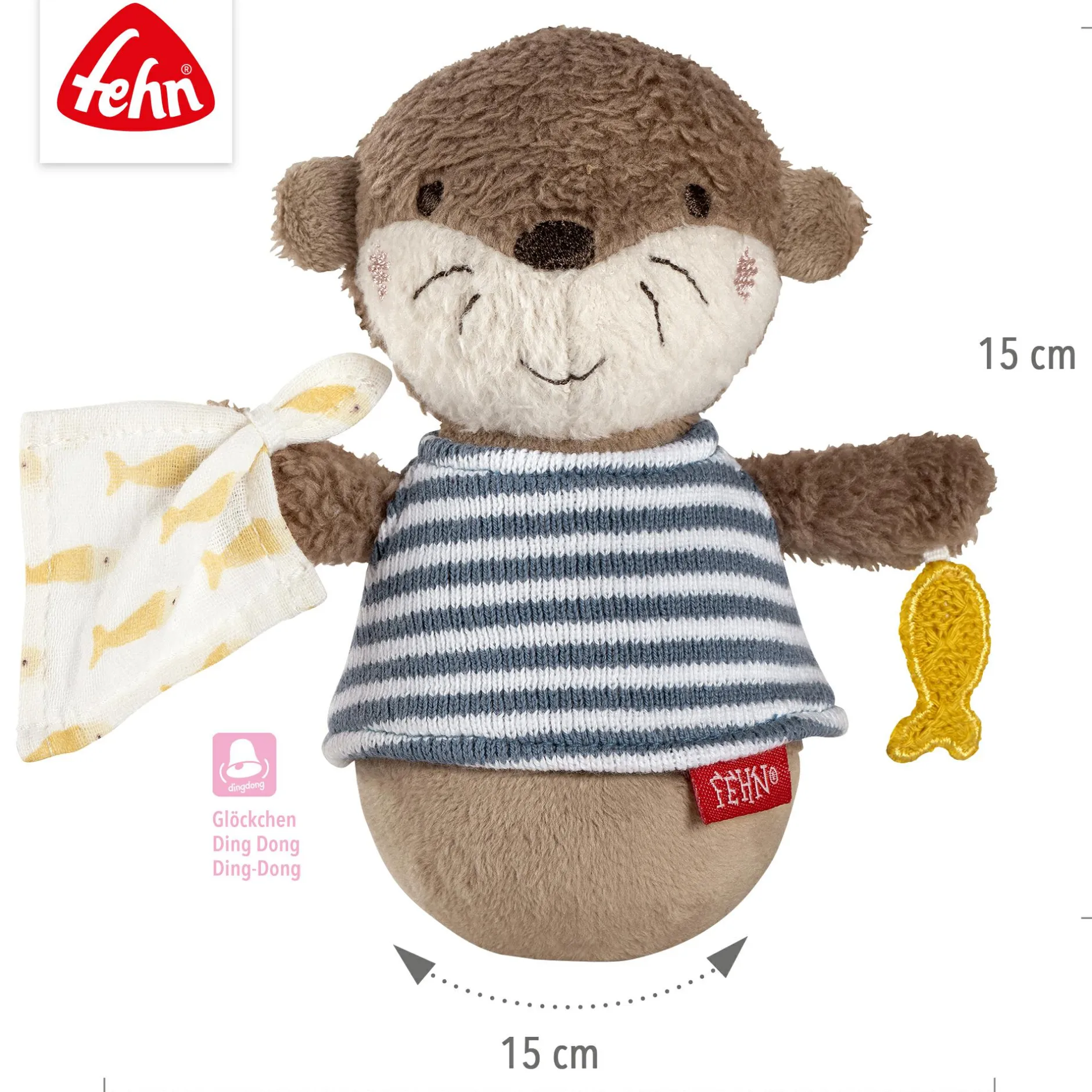 fehn Mini-Stehauf Otter Theo*Kinder Lernspielzeug