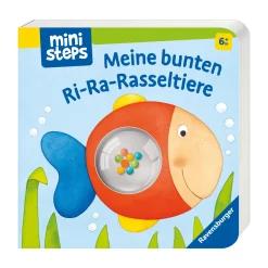 Ravensburger ministeps: Meine bunten Ri-Ra-Rasseltiere*Kinder Kinderbücher|Rasseln & Greiflinge
