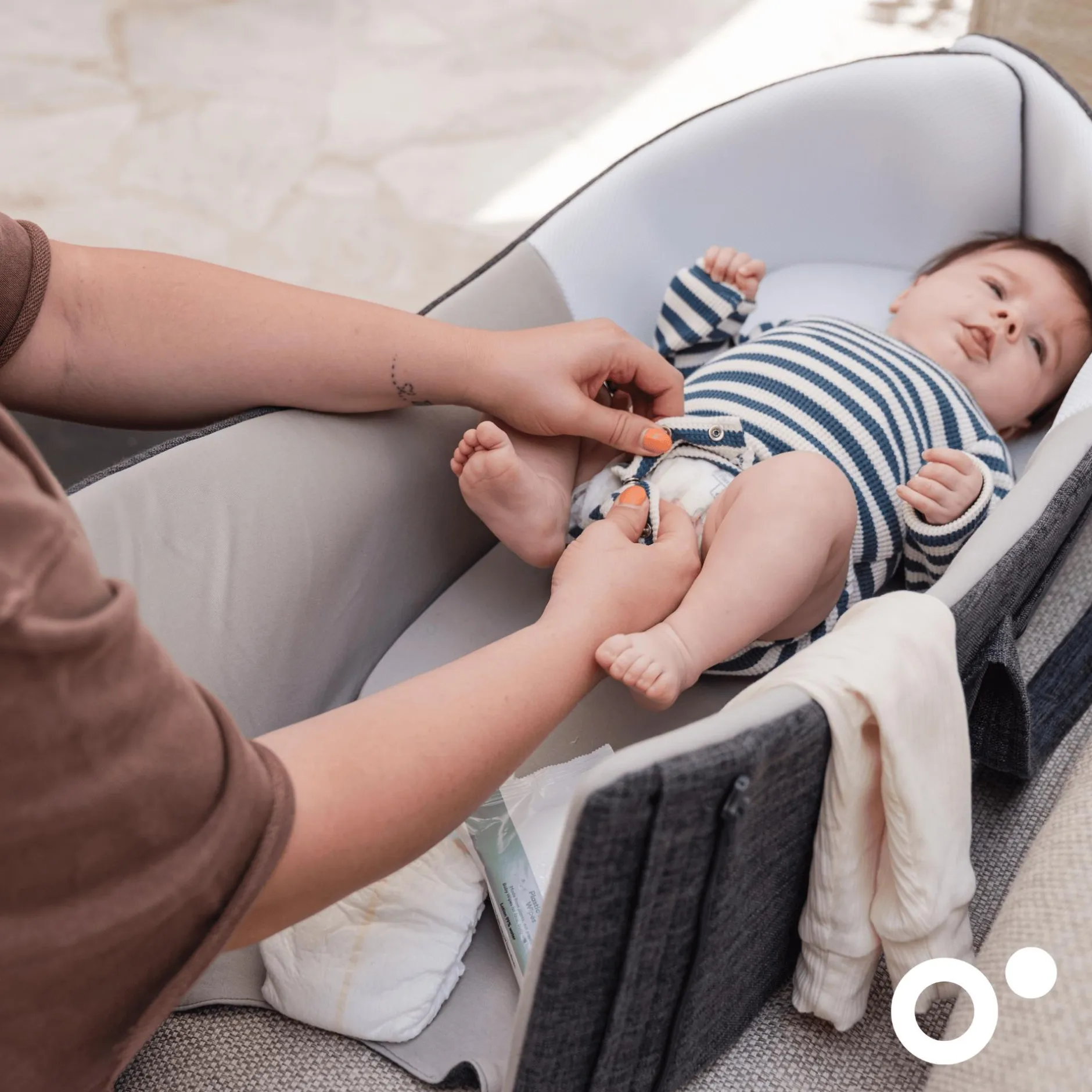 doomoo mobiles Babynest Nest & Go Grey* Bettausstattung