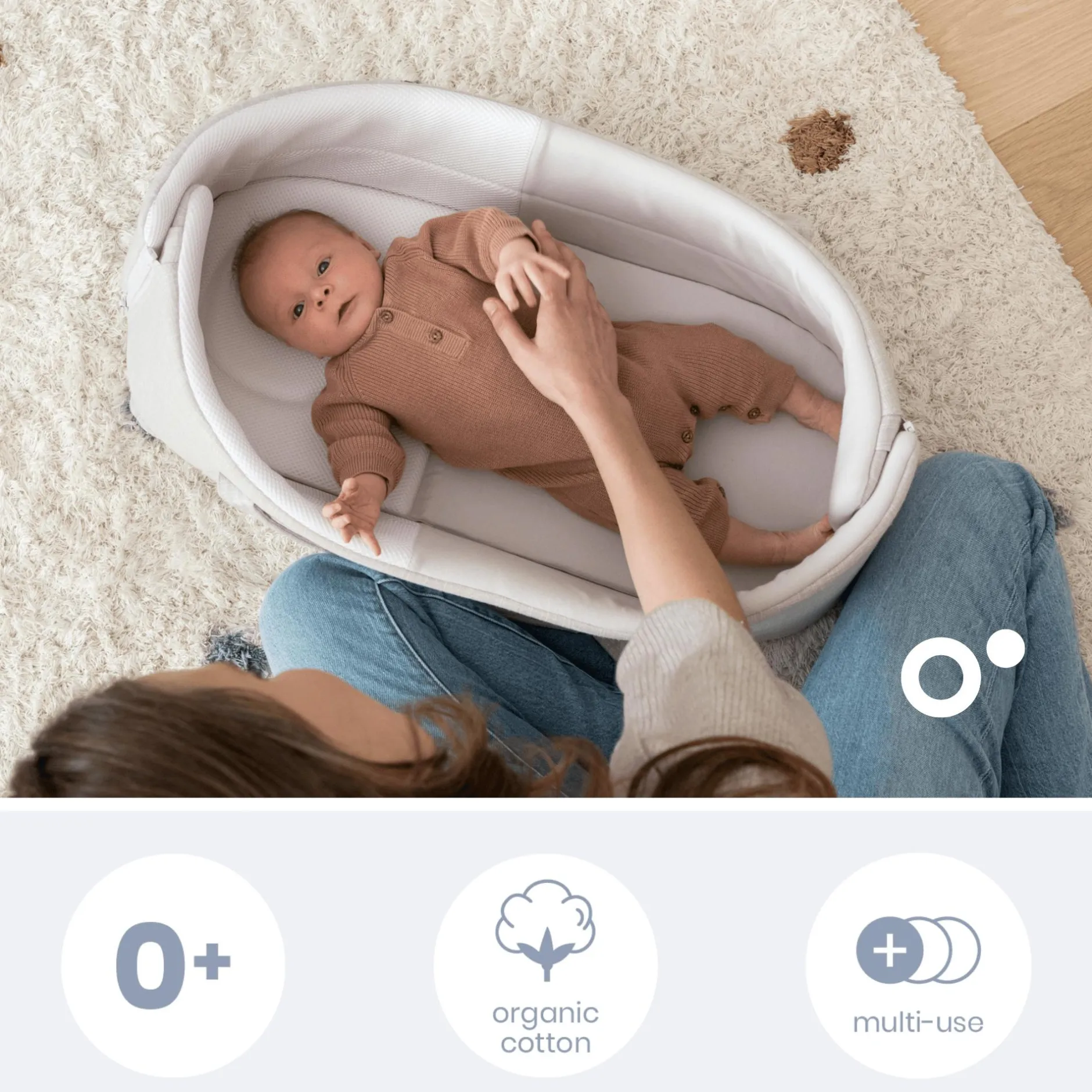 doomoo mobiles Babynest Nest & Go Sand* Bettausstattung