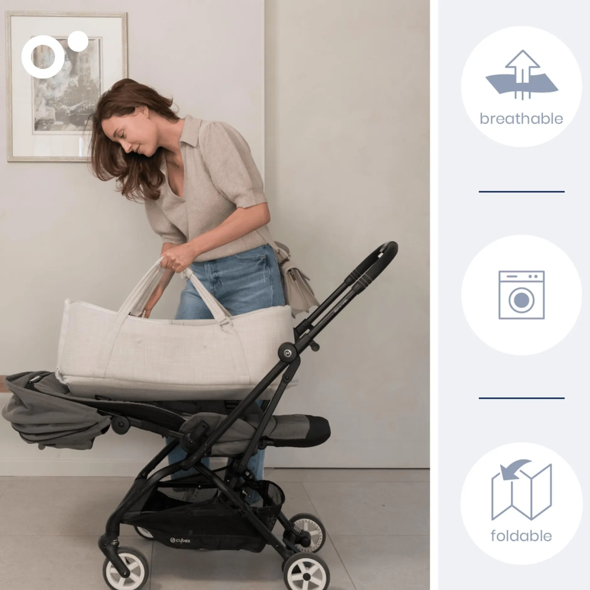 doomoo mobiles Babynest Nest & Go Sand* Bettausstattung