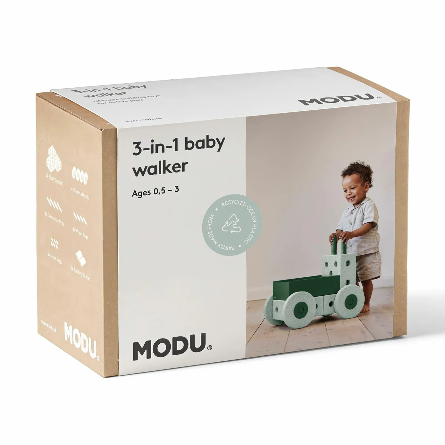 MODU 3 in 1 Lauflernwagen*Kinder Lernspielzeug|Konstruktionsspielzeug