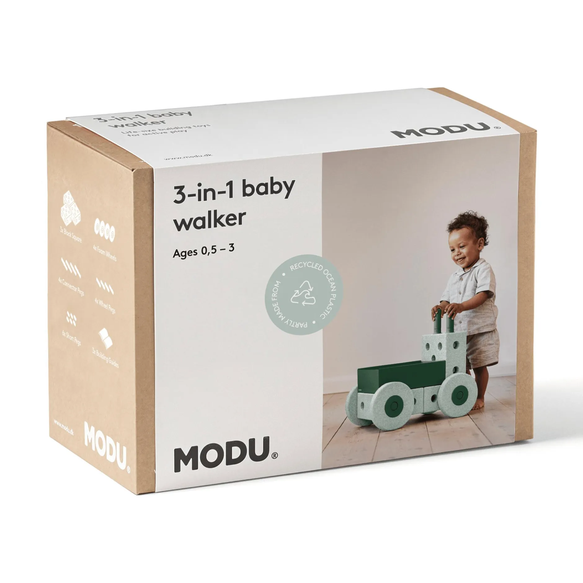 MODU 3 in 1 Lauflernwagen*Kinder Lernspielzeug|Konstruktionsspielzeug