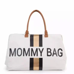 CHILDHOME Mommy Bag Wickeltasche Canvas Off White Stripes* Wickeltaschen